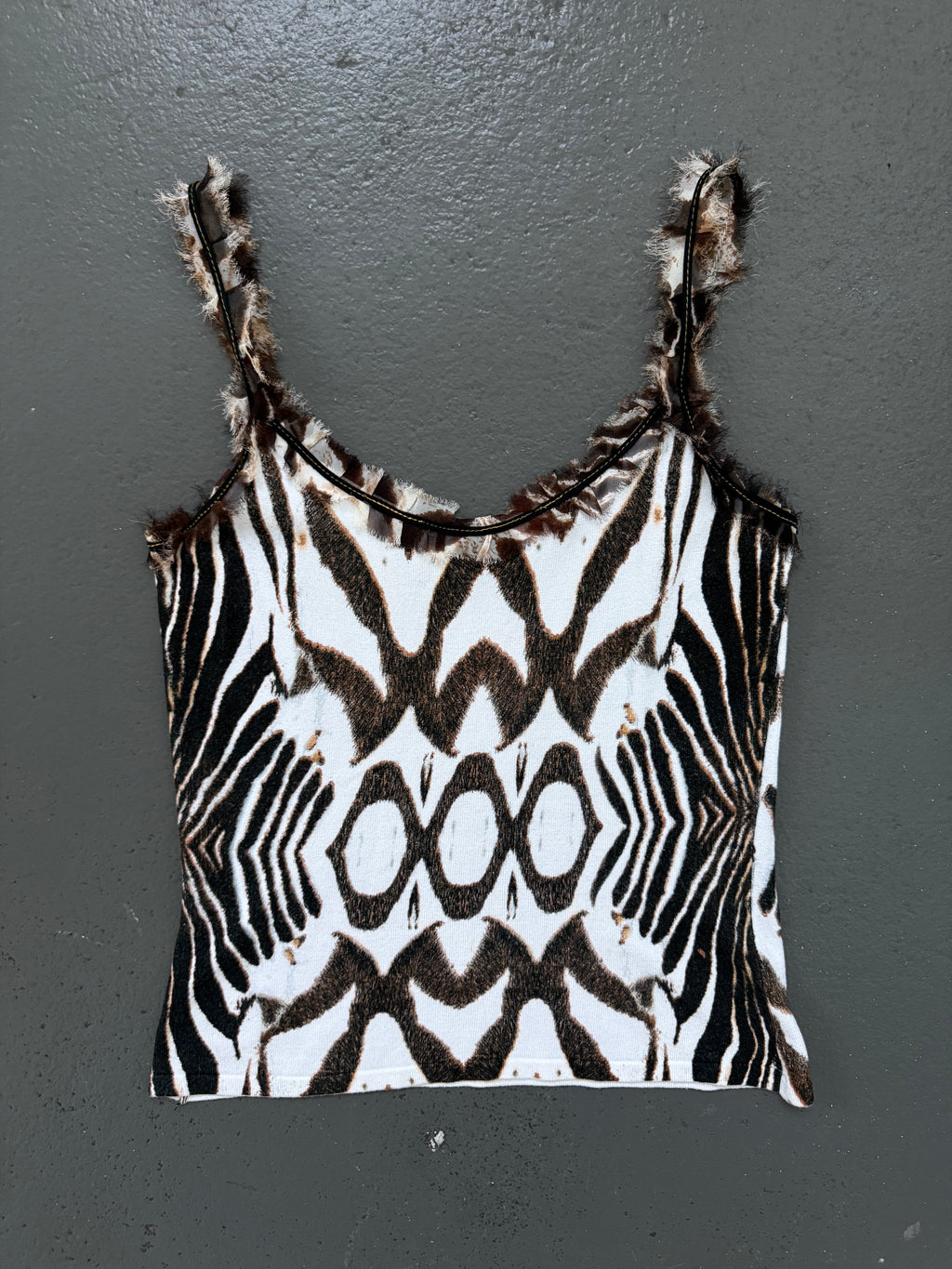 Vintage animal print tank top