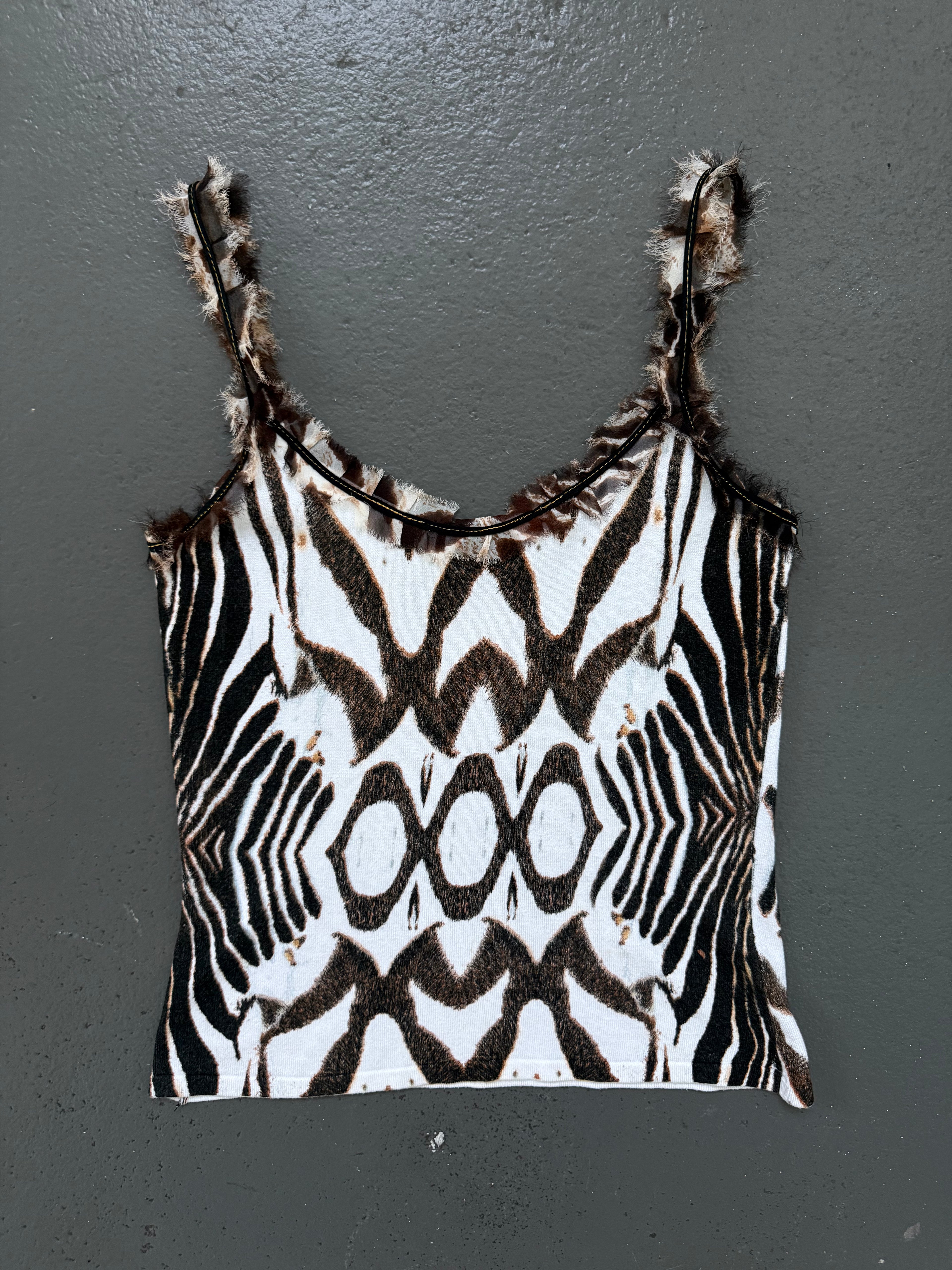 Vintage animal print tank top