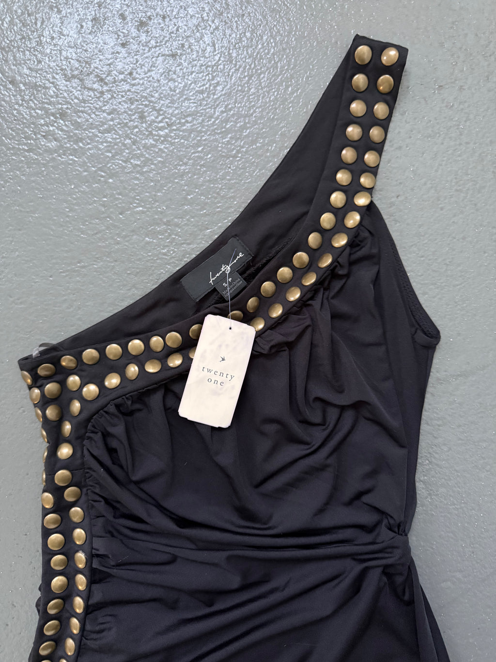 Vintage Twenty One studded asymmetrical dress