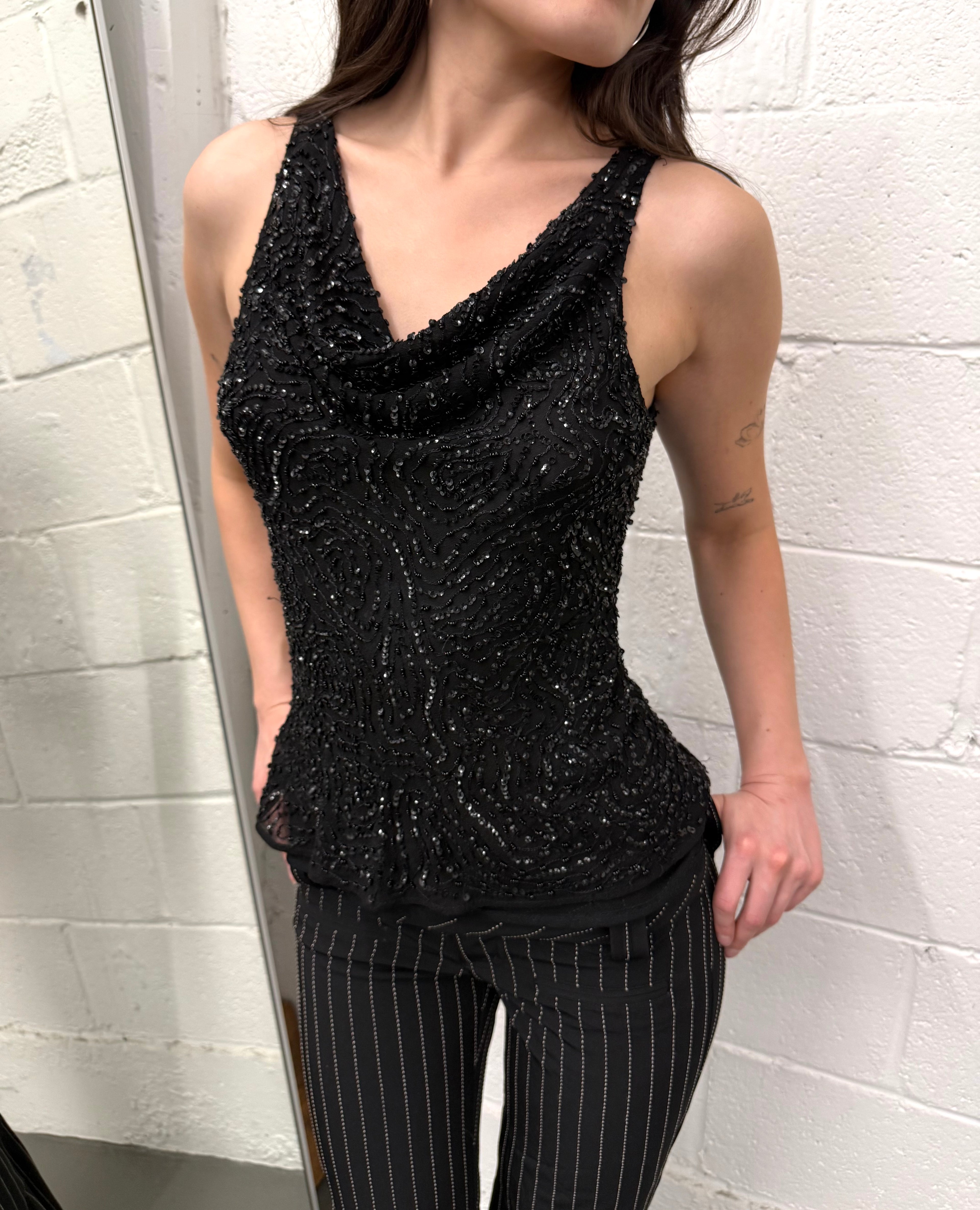 Vintage beaded top