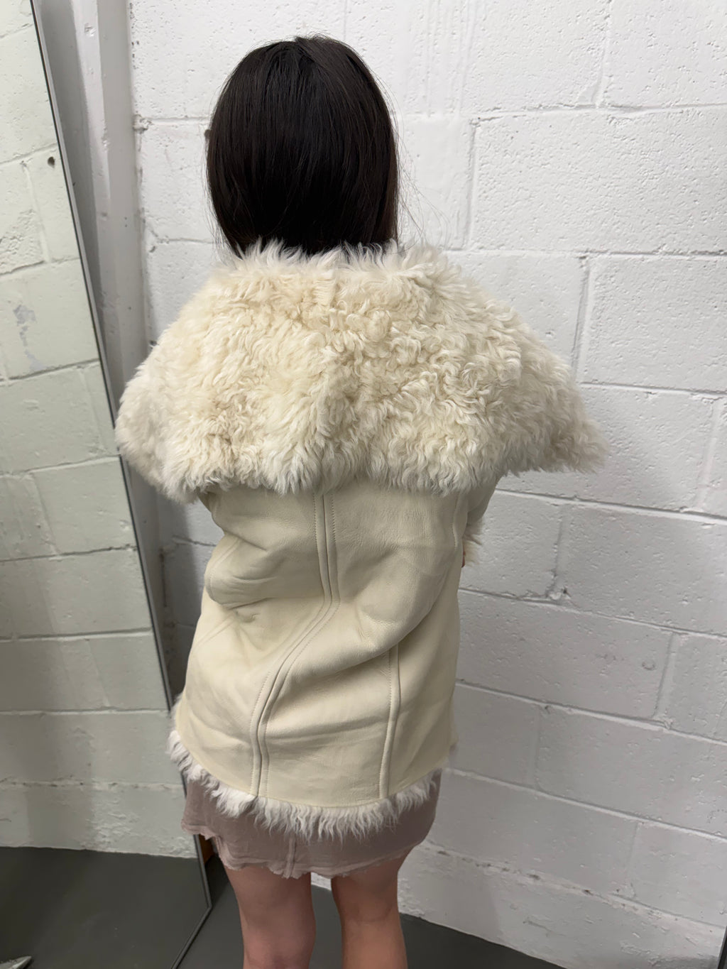 Drome shearling lambskin leather jacket