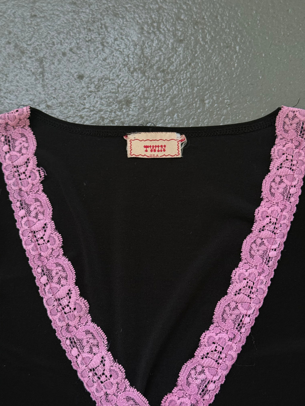 Vintage 3/4 sleeve lace top