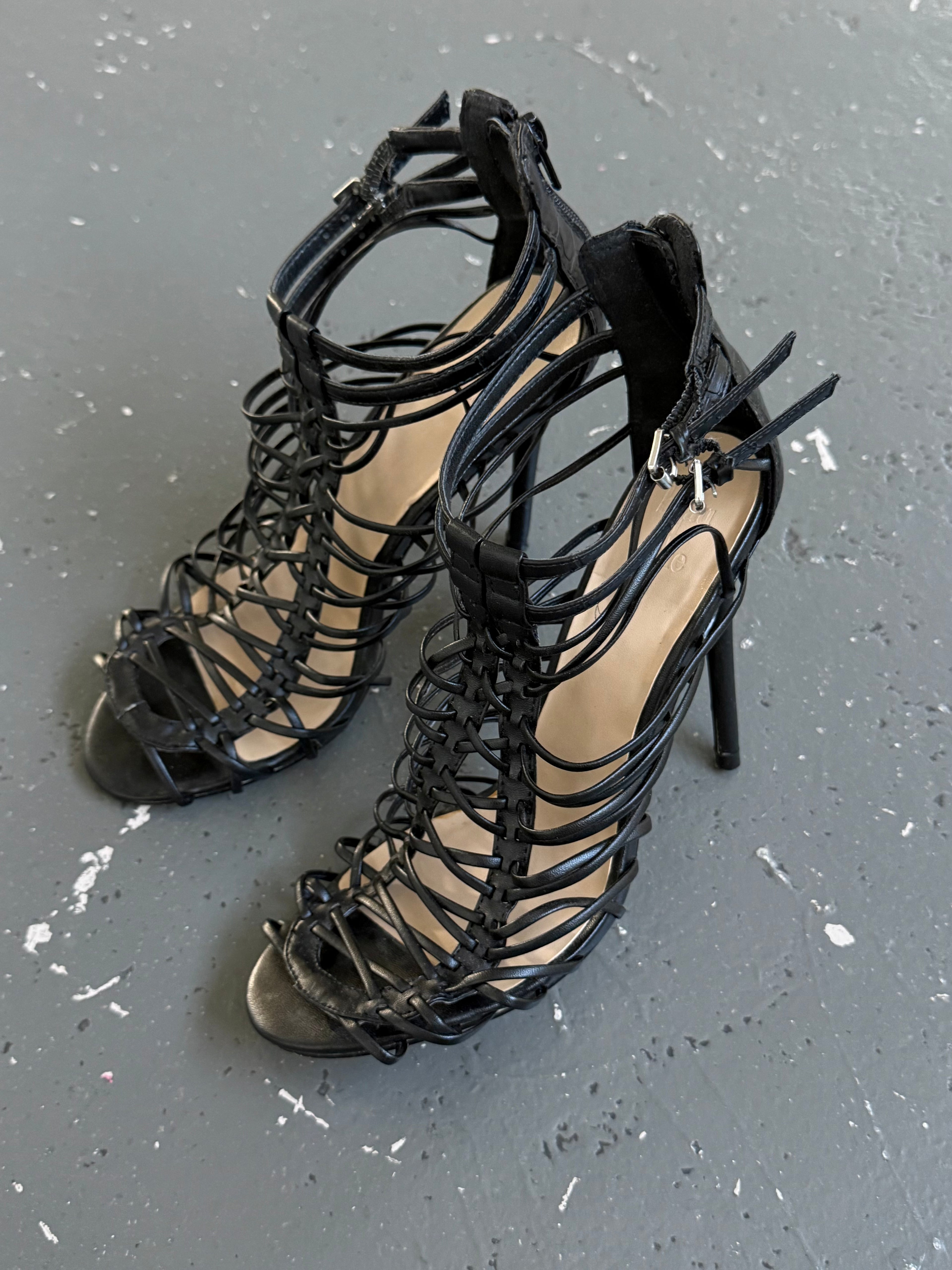 Vintage strappy heels