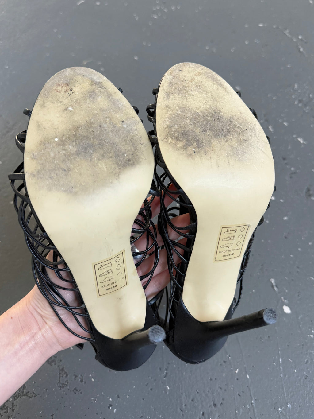 Vintage strappy heels