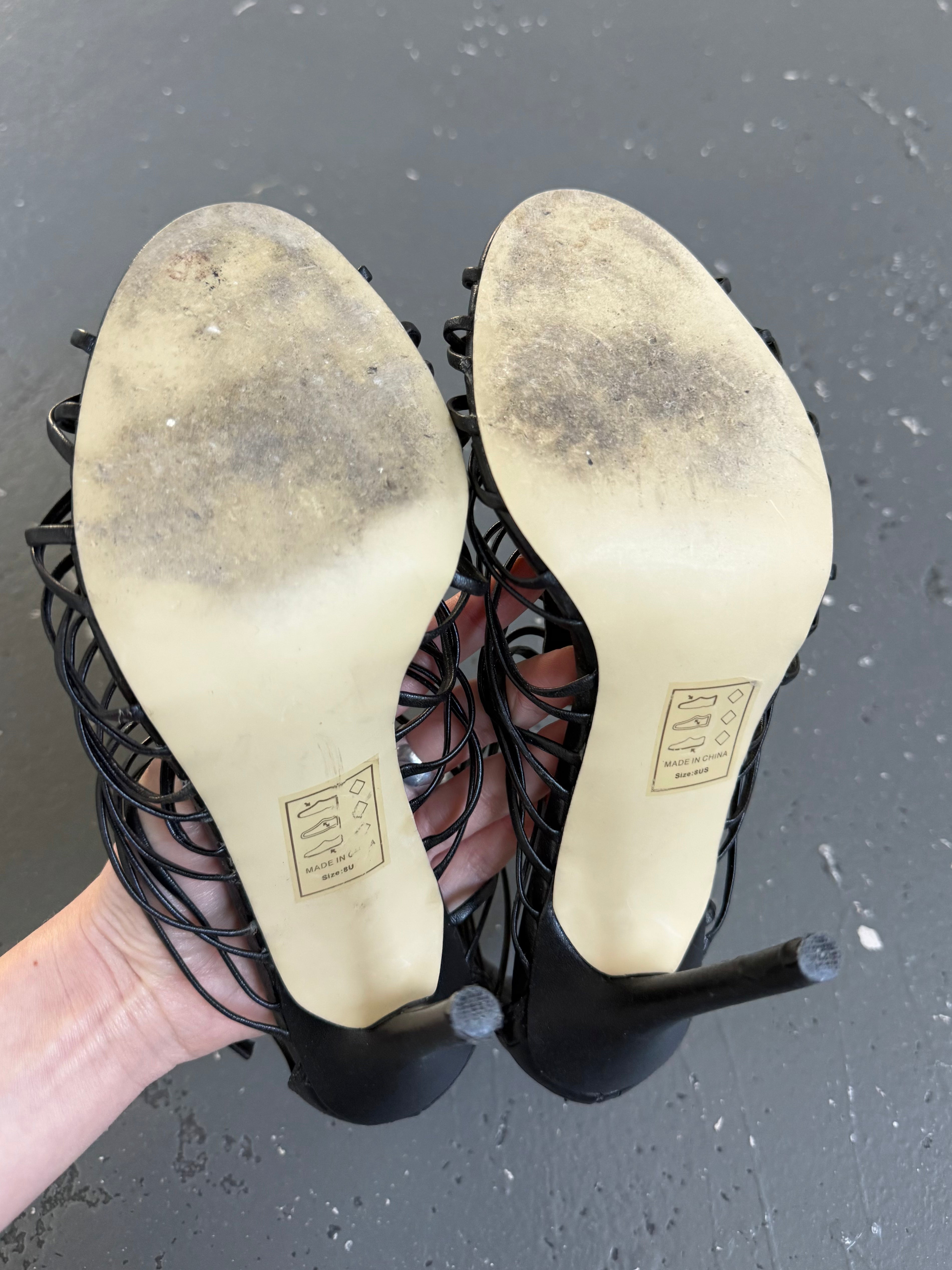 Vintage strappy heels