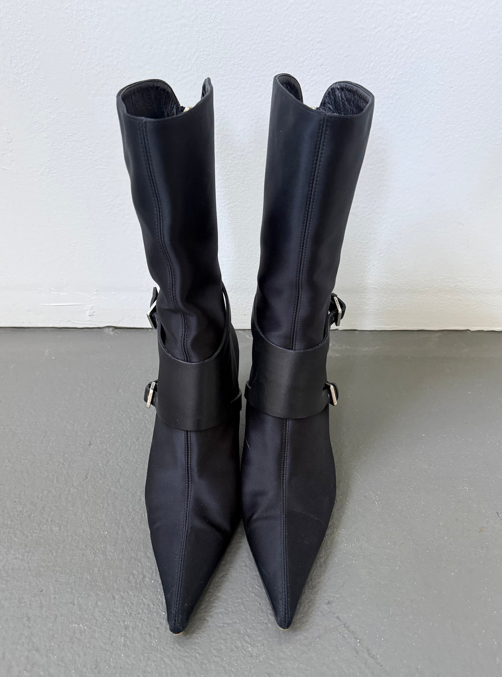 Sergio Rossi buckle heeled boots