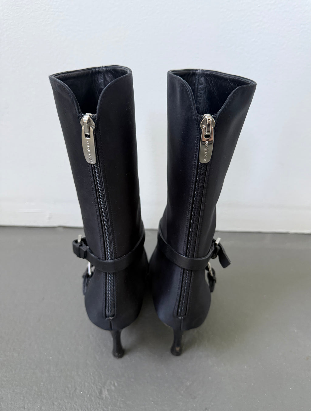 Sergio Rossi buckle heeled boots