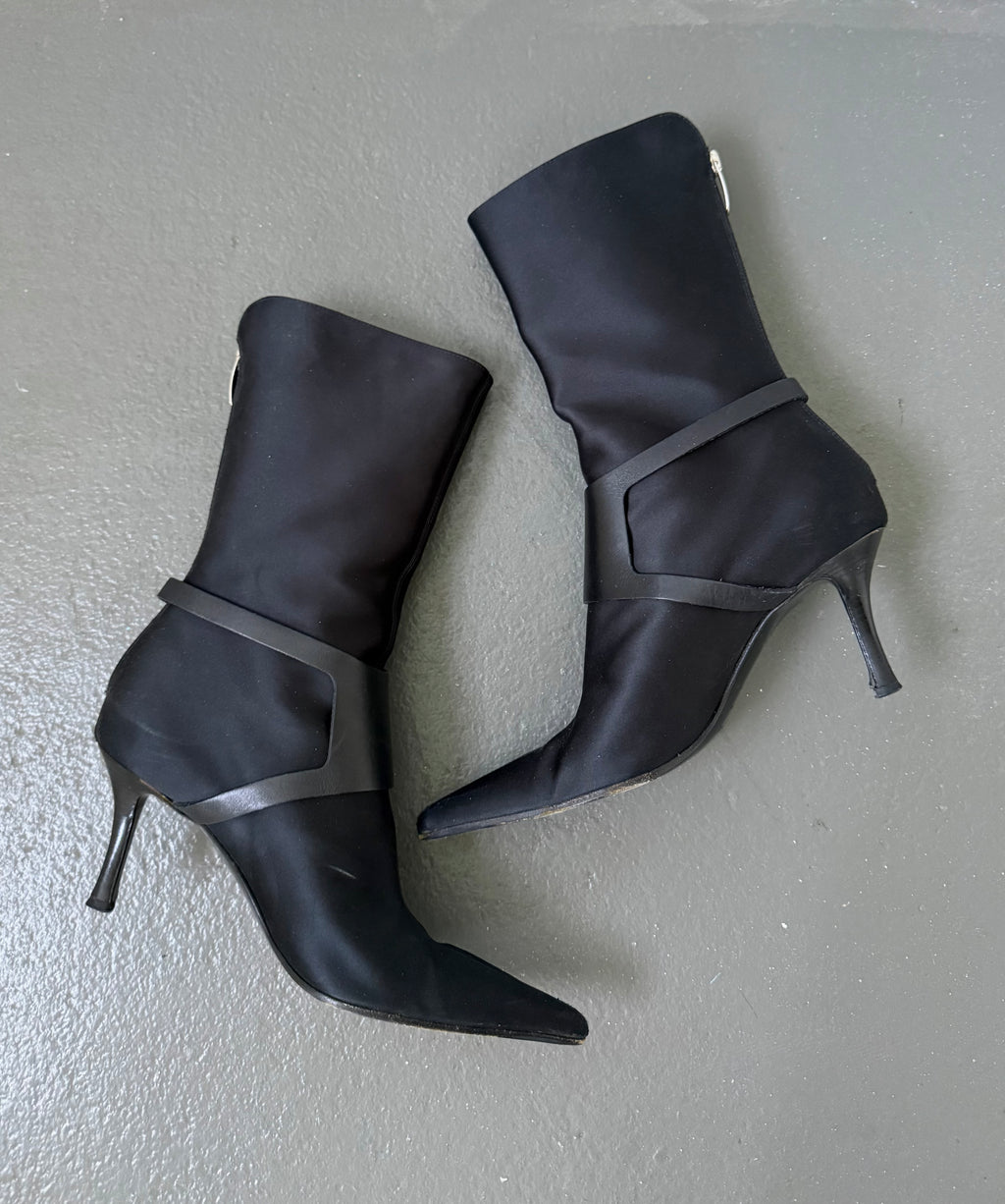 Sergio Rossi buckle heeled boots
