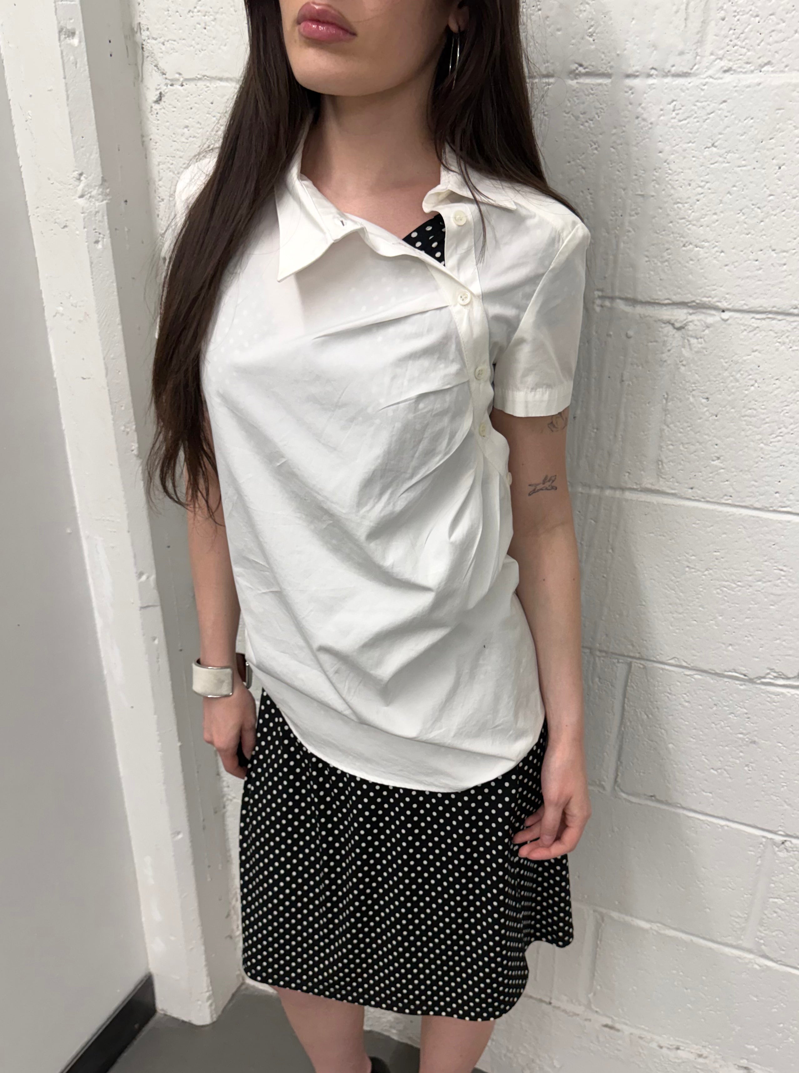 Alexander McQueen asymmetrical shirt