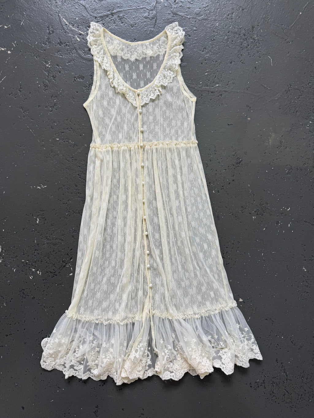 Vintage lace maxi dress