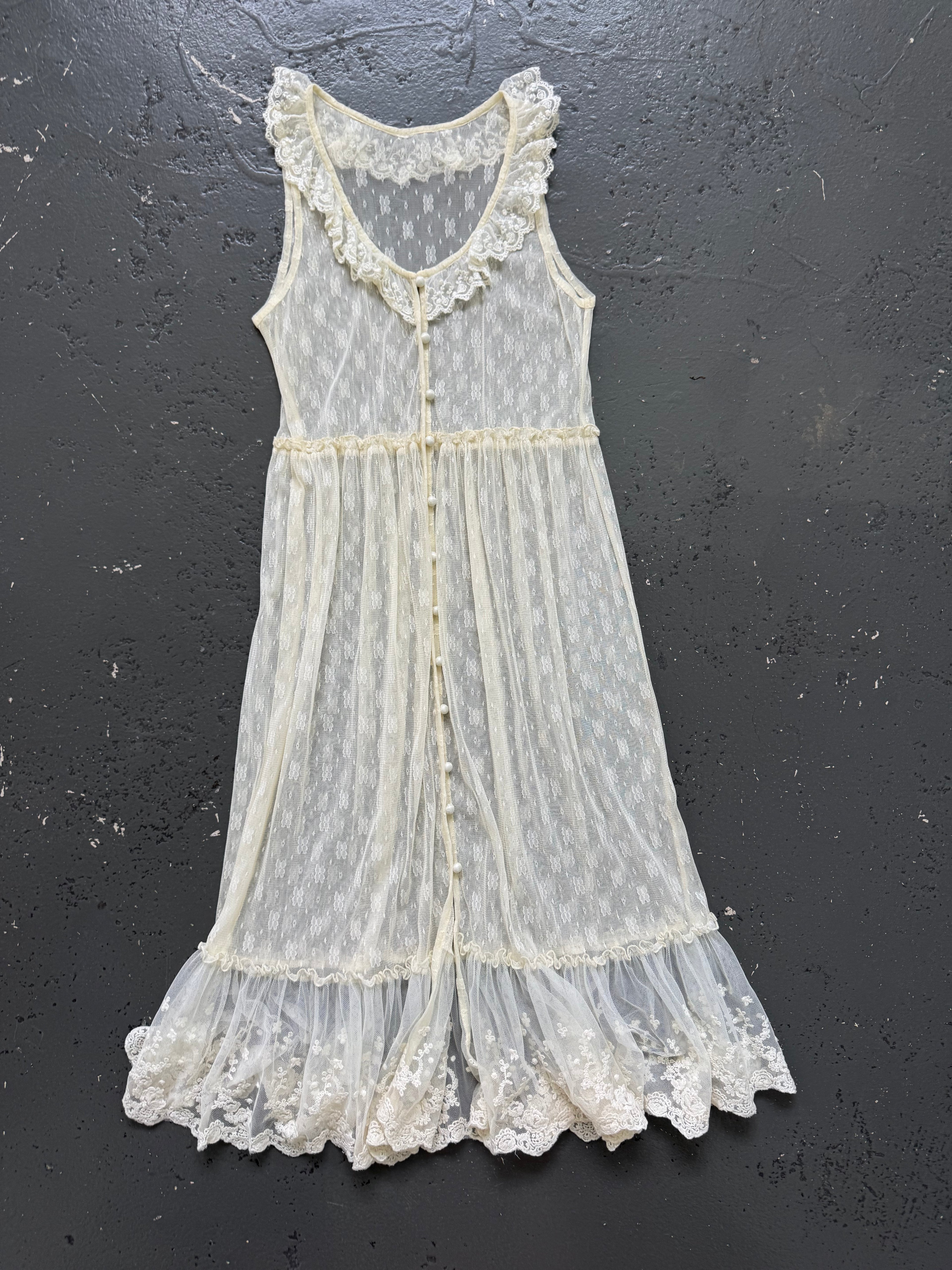 Vintage lace maxi dress