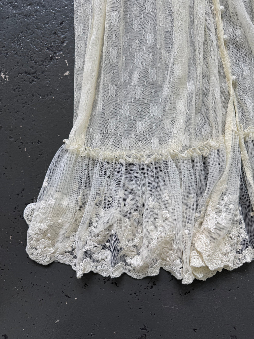 Vintage lace maxi dress