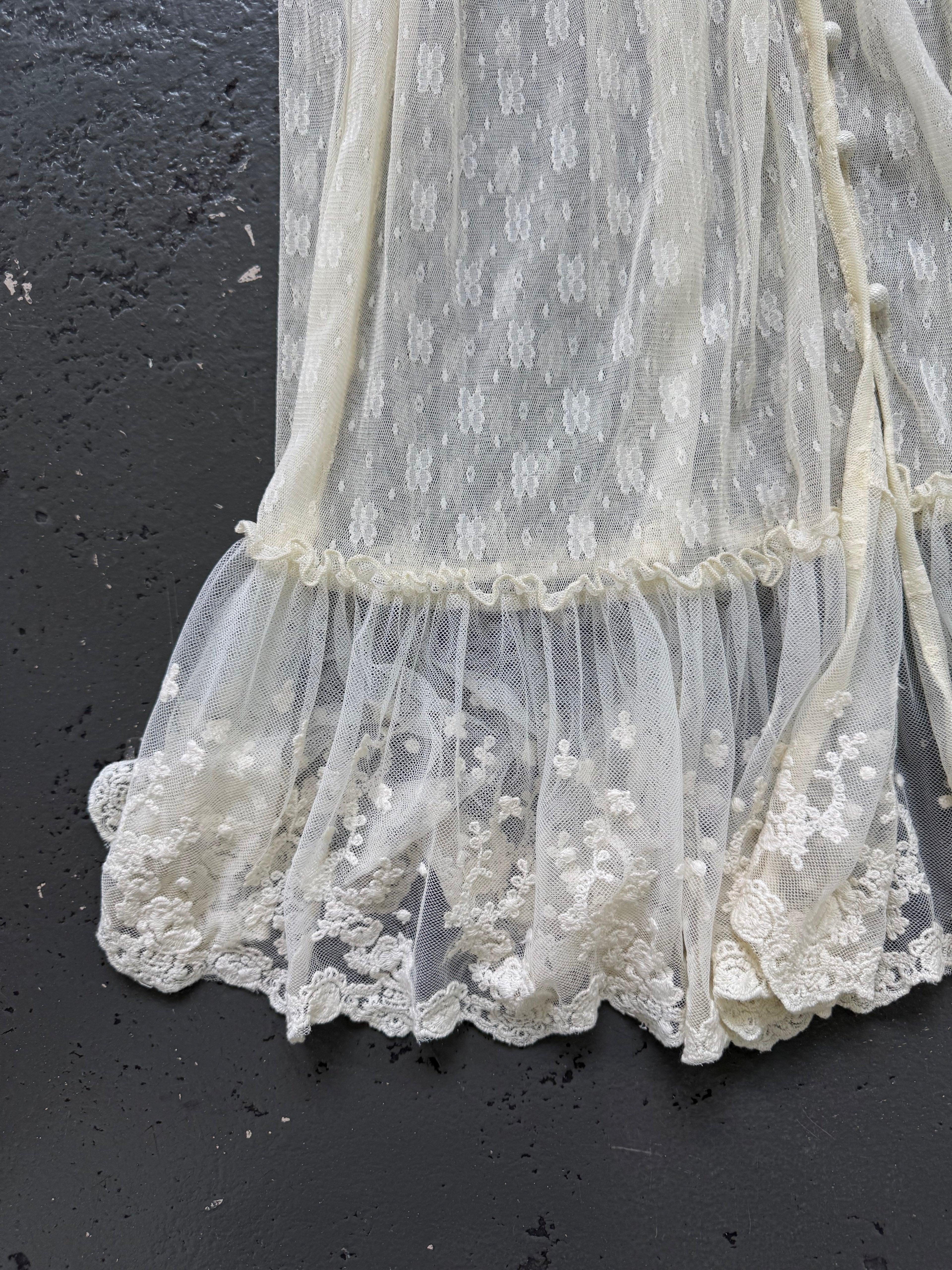 Vintage lace maxi dress