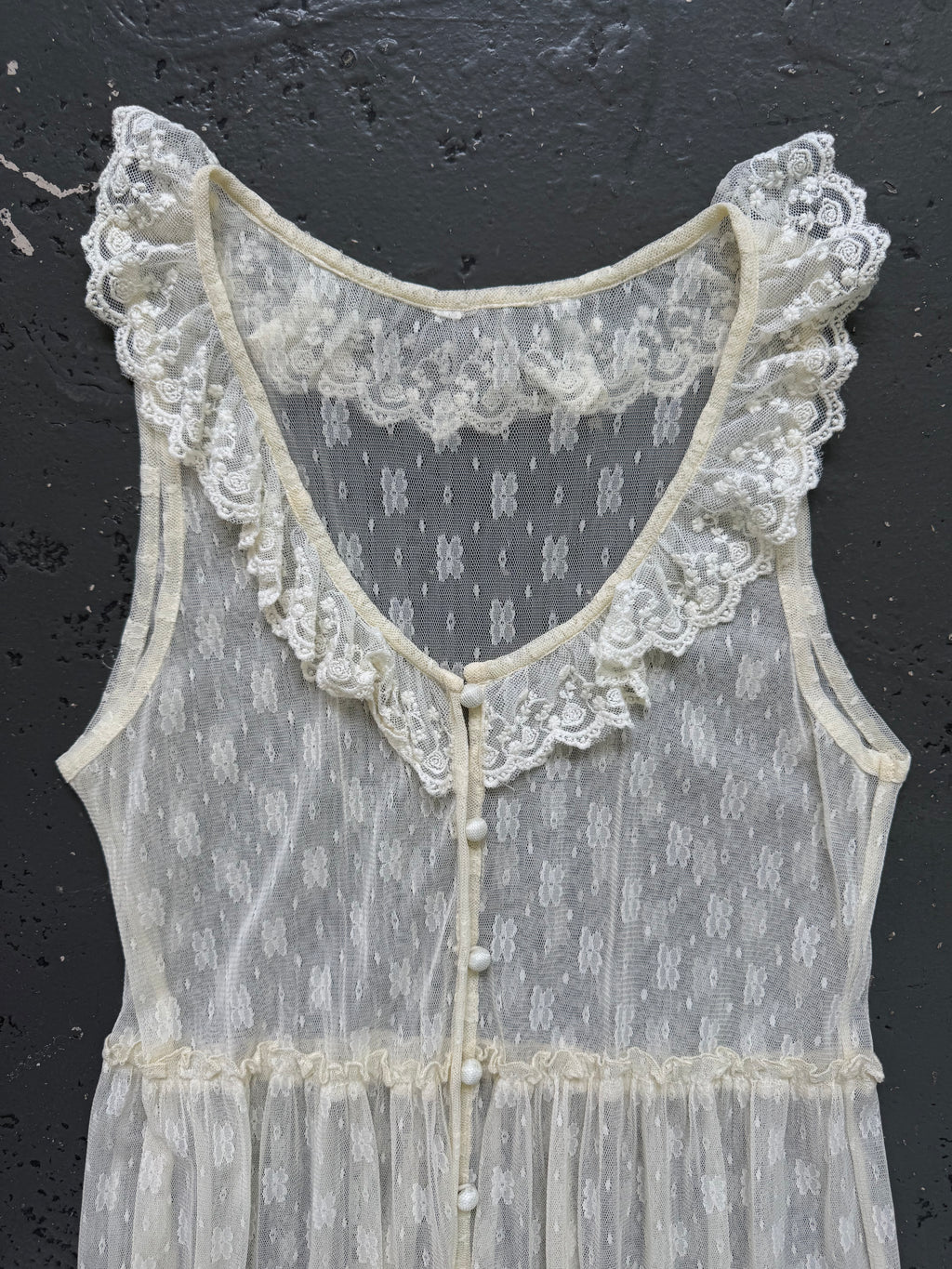 Vintage lace maxi dress