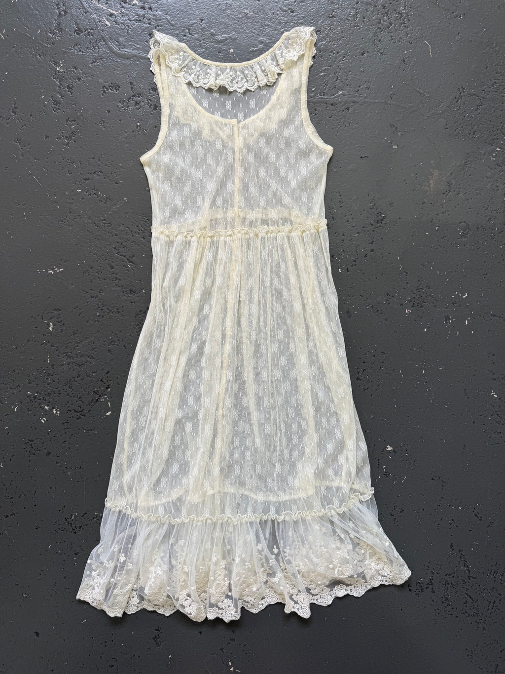 Vintage lace maxi dress
