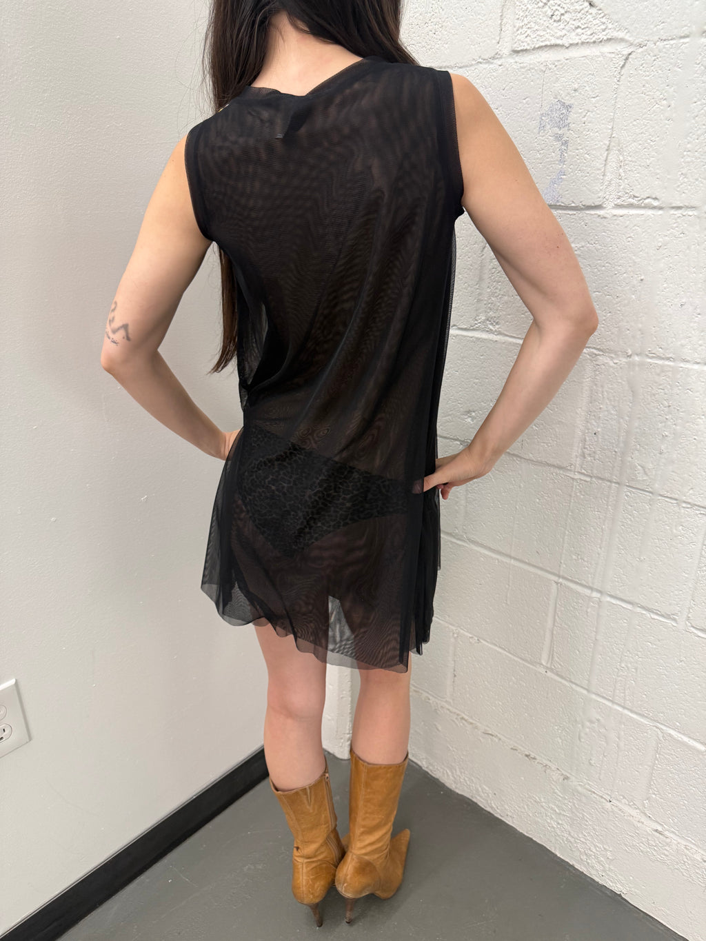 Vintage mesh baby doll dress