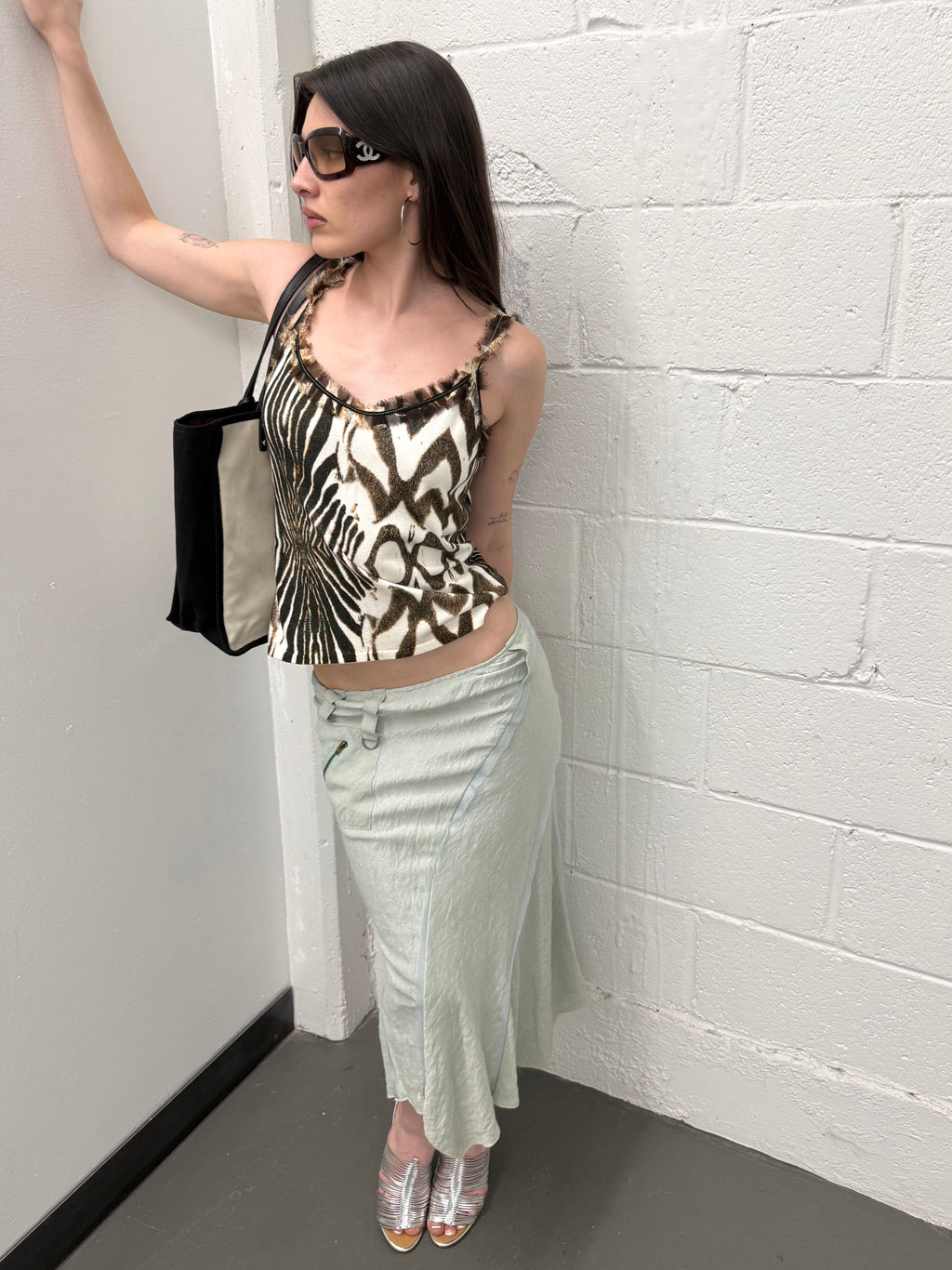 Vintage asymmetrical skirt