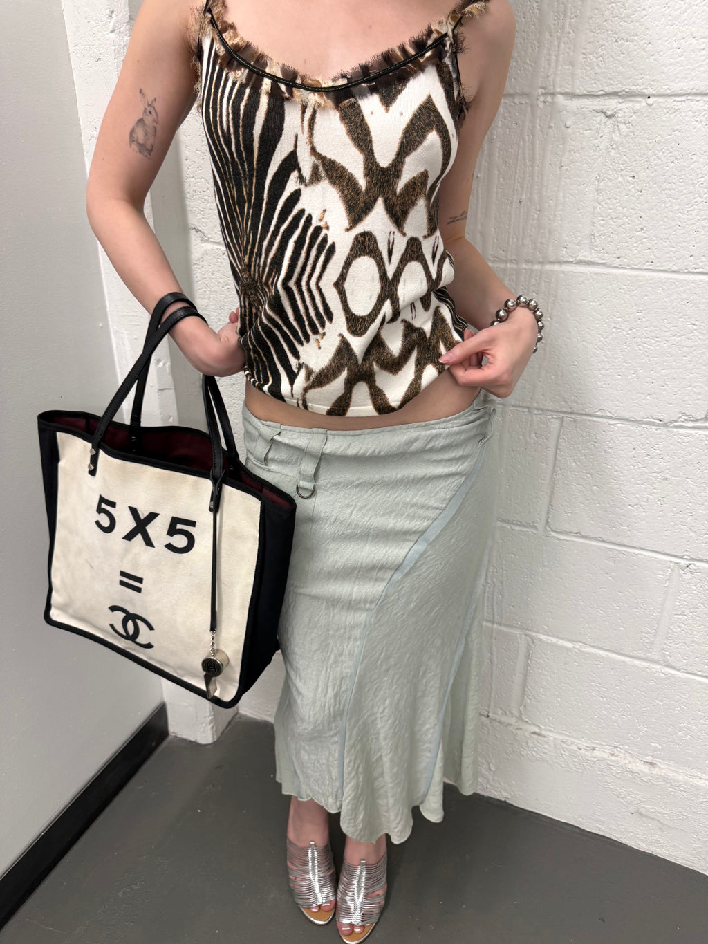 Vintage asymmetrical skirt