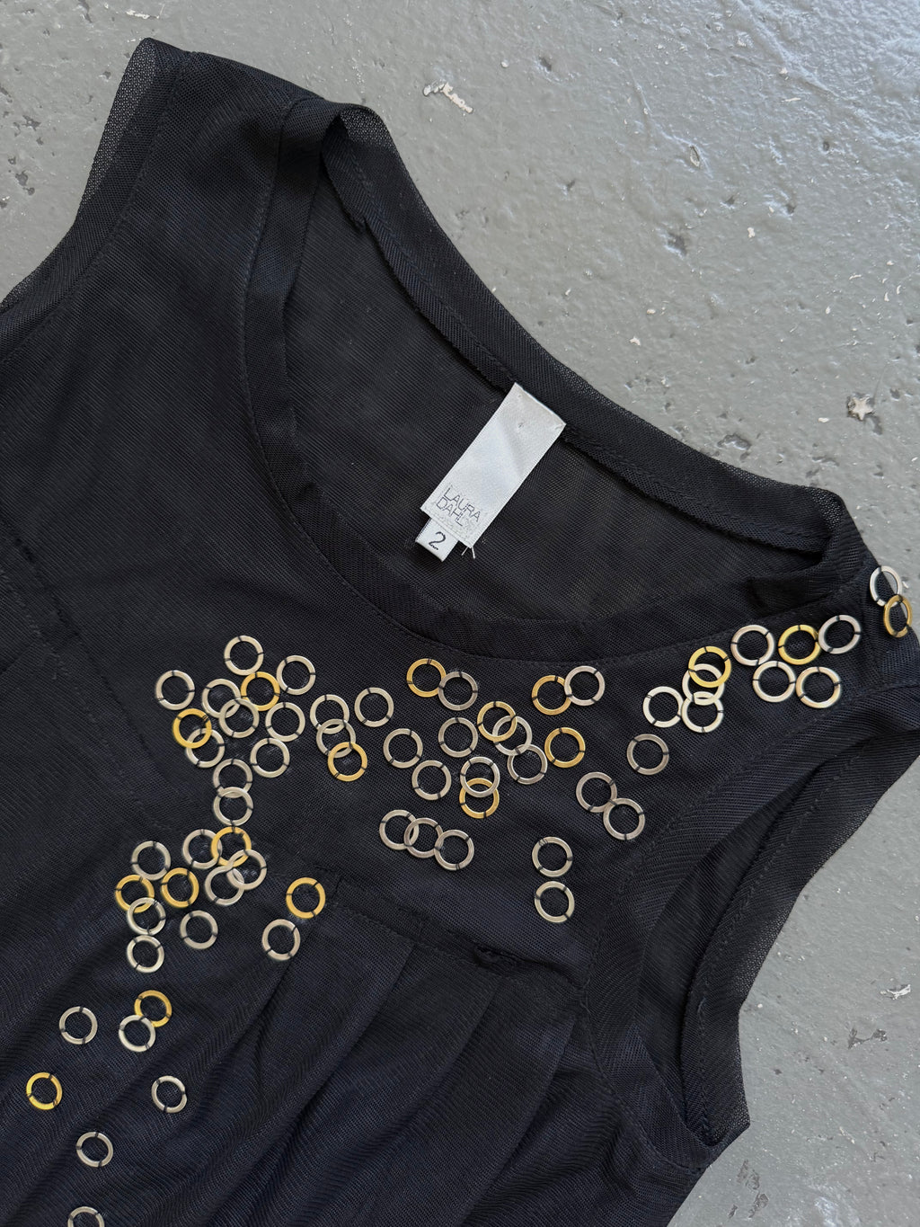Vintage mesh baby doll dress
