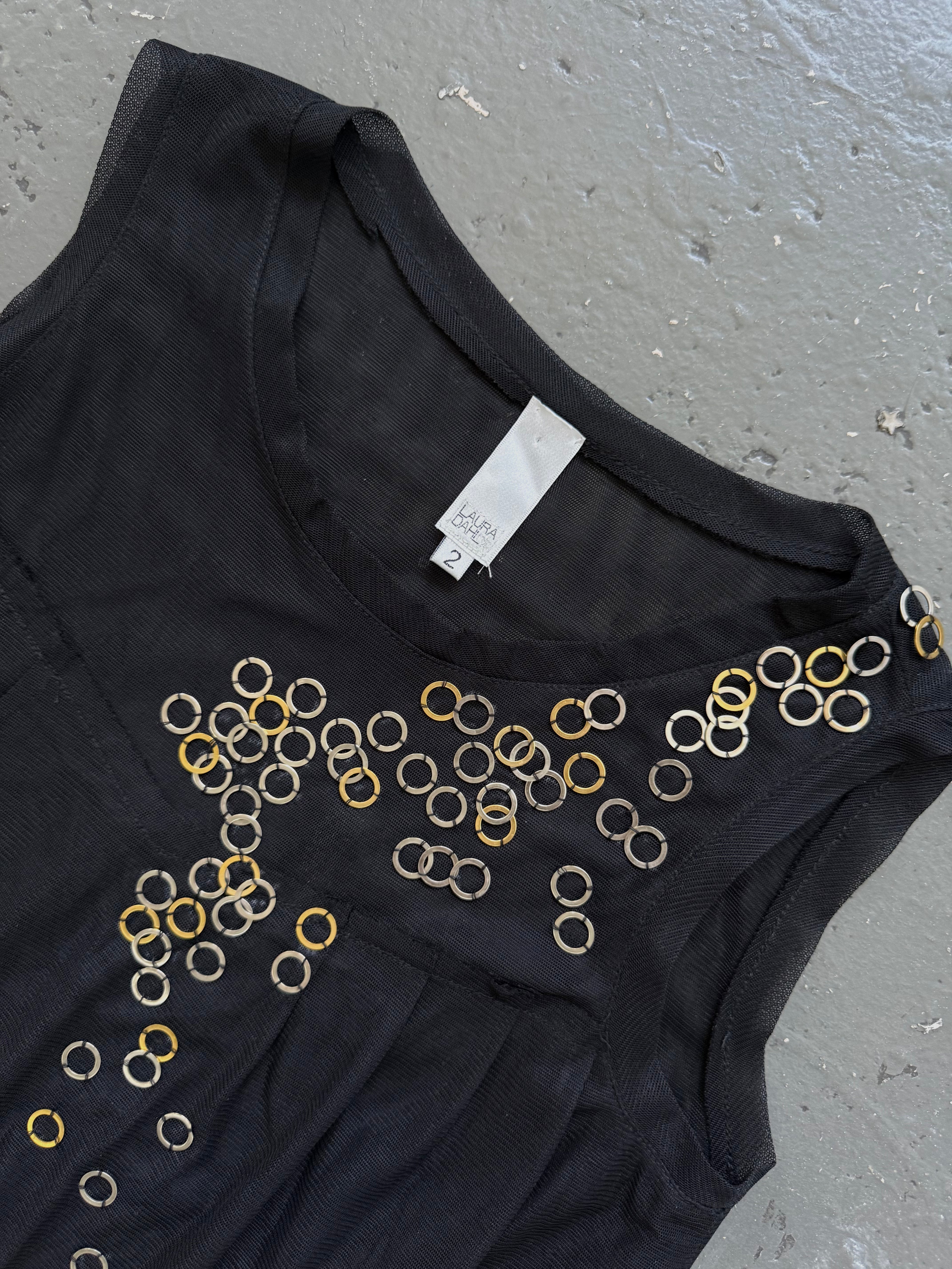 Vintage mesh baby doll dress
