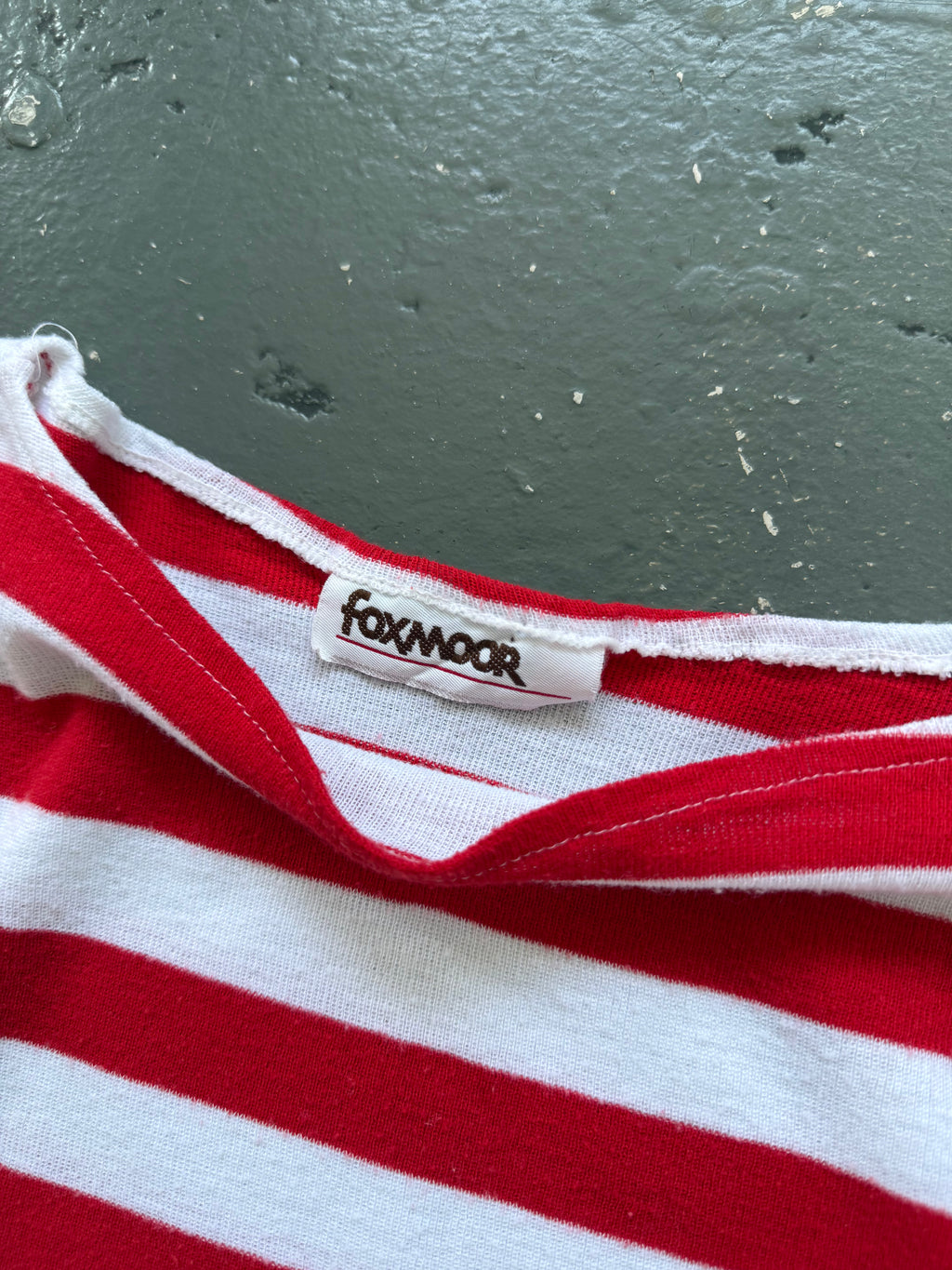 Vintage cropped striped tee