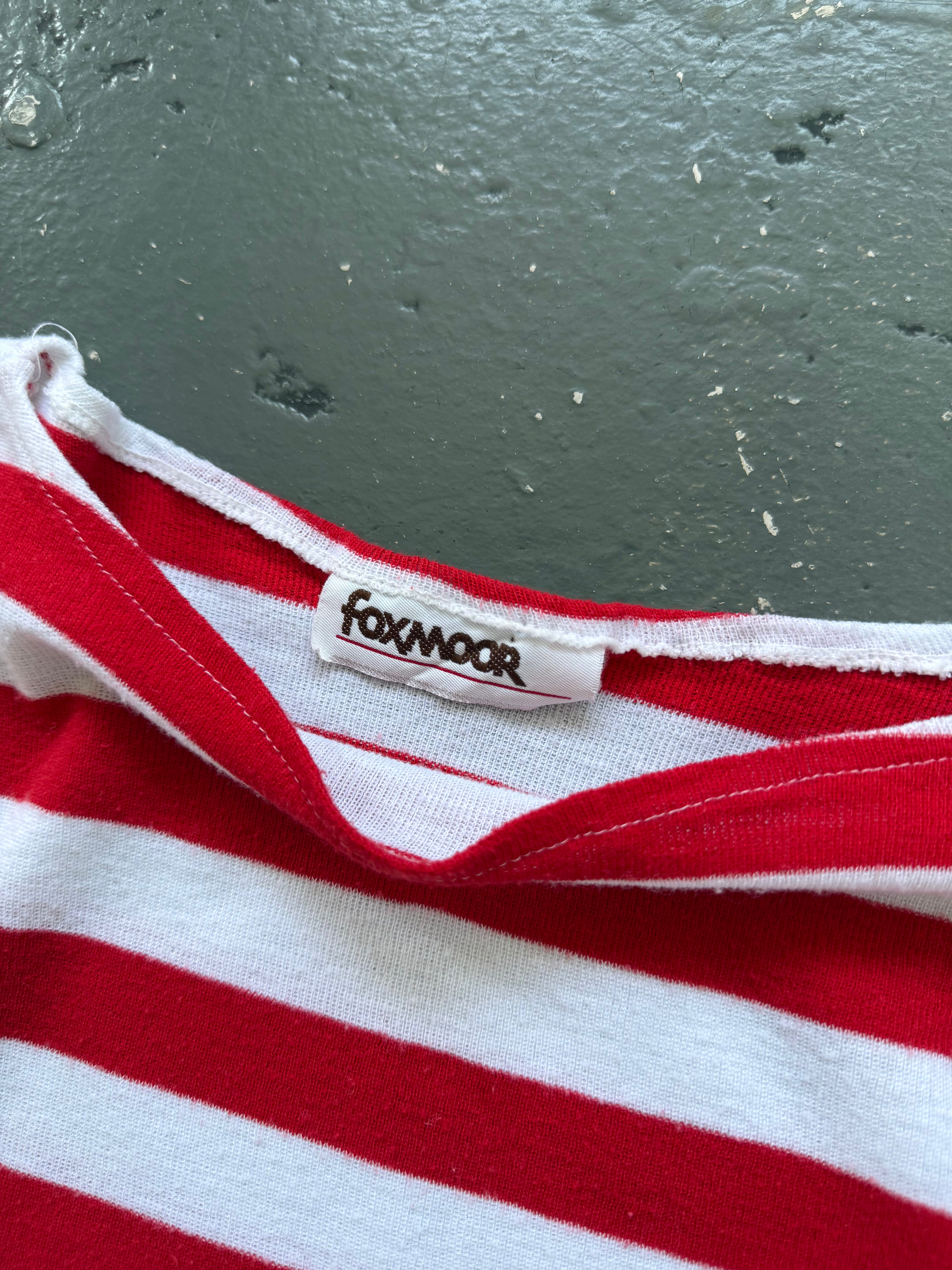 Vintage cropped striped tee