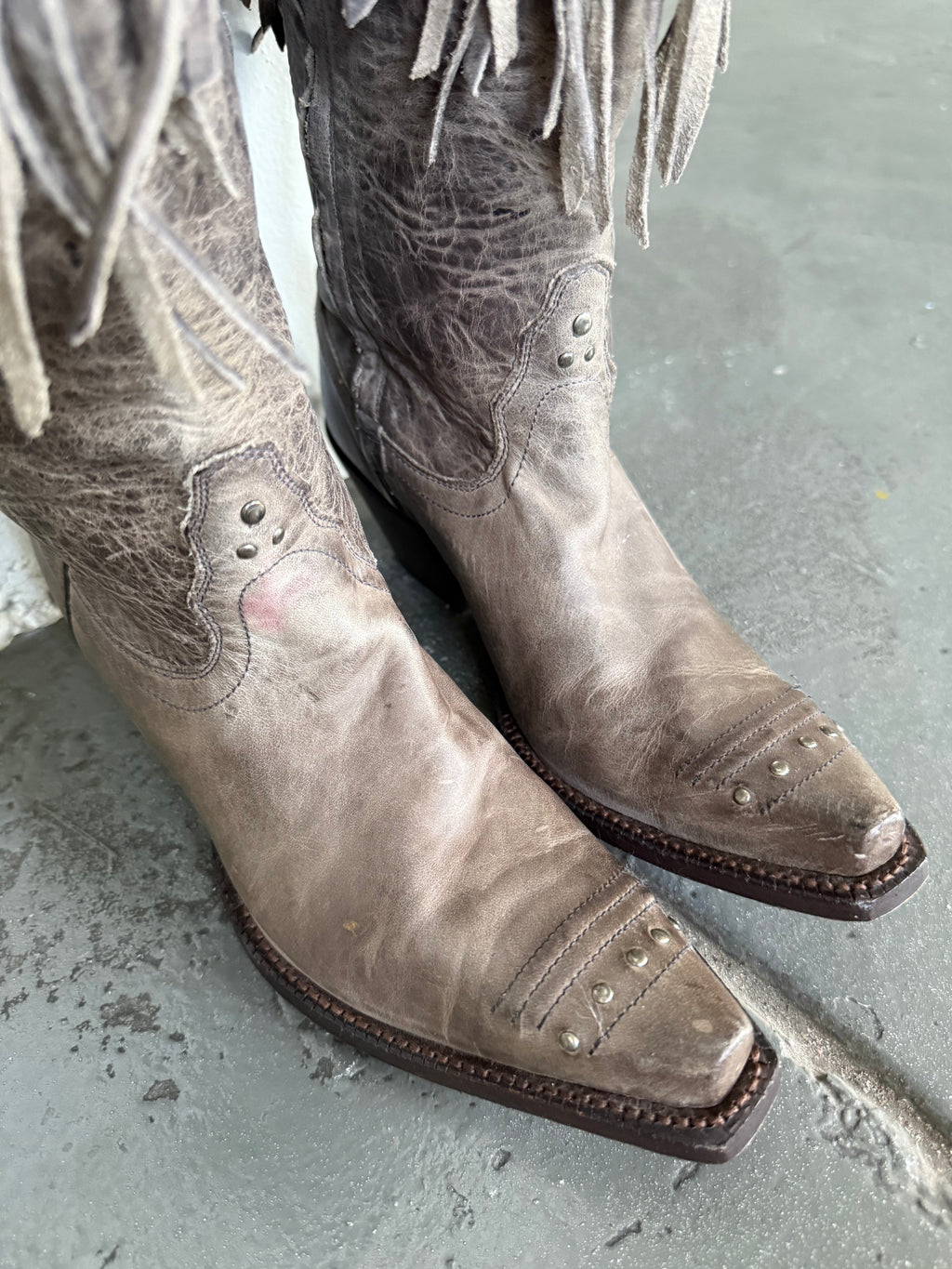 Tony Lama fringe boots