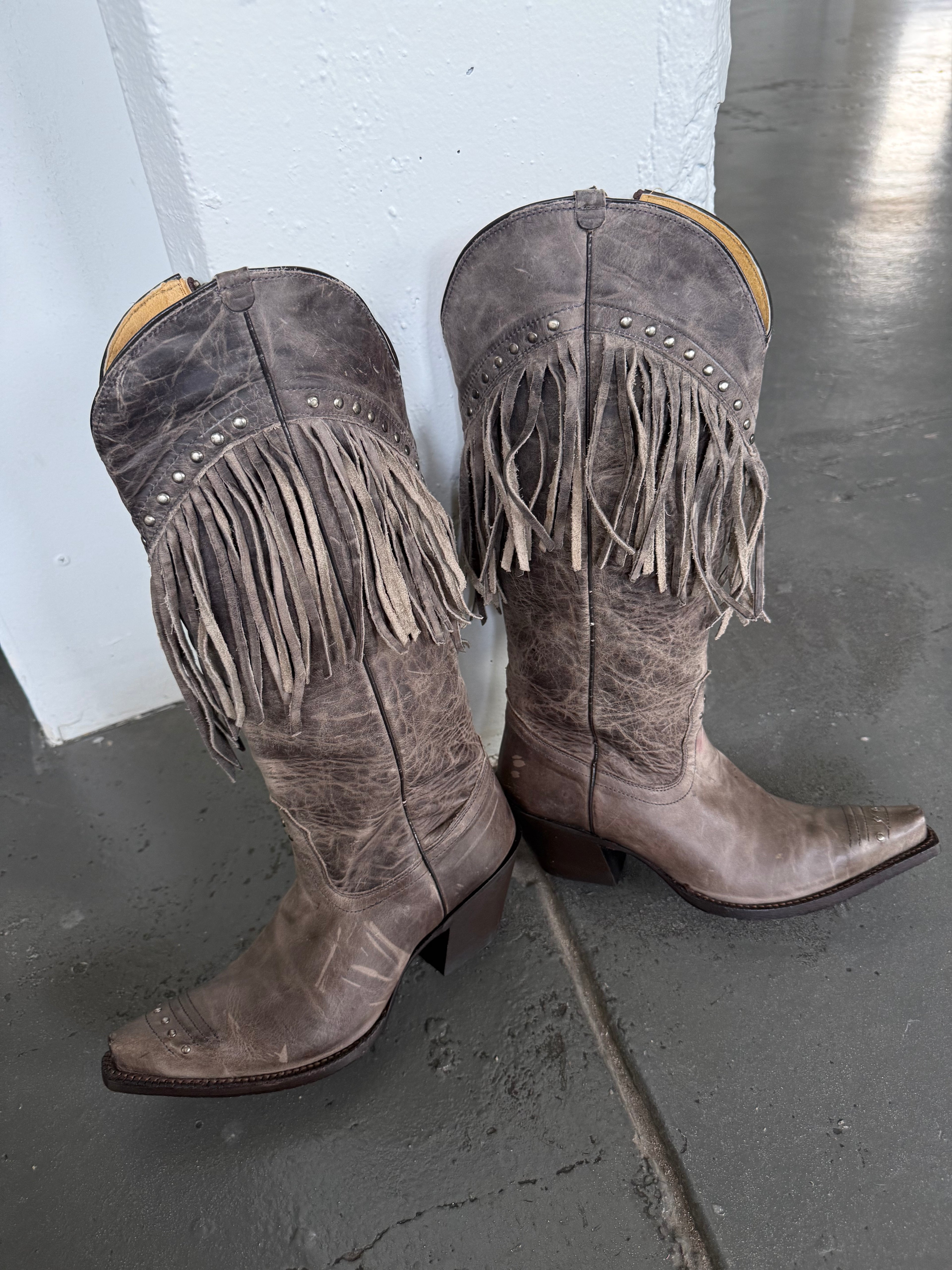 Tony Lama fringe boots