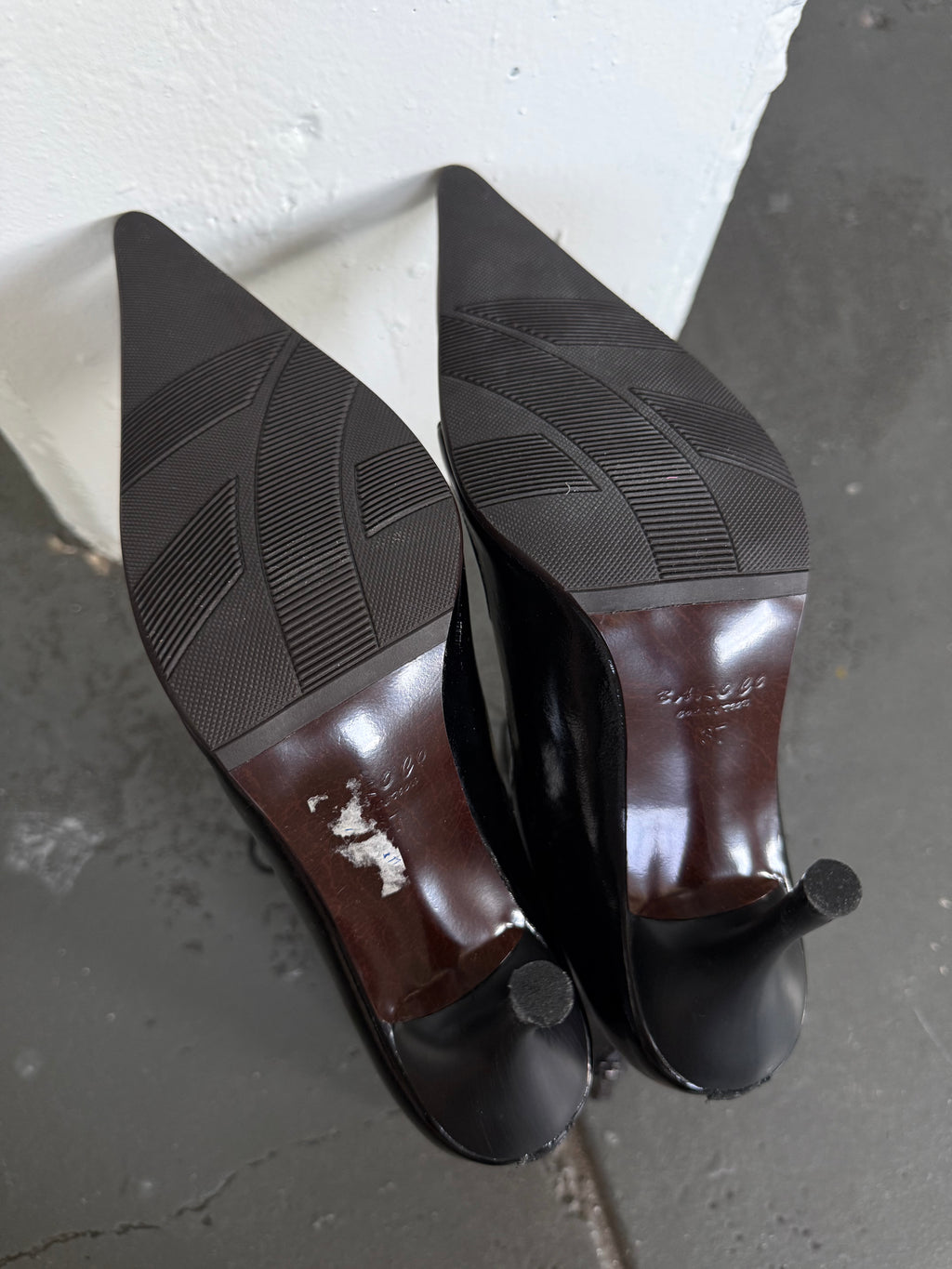 Vintage moto style heeled boots