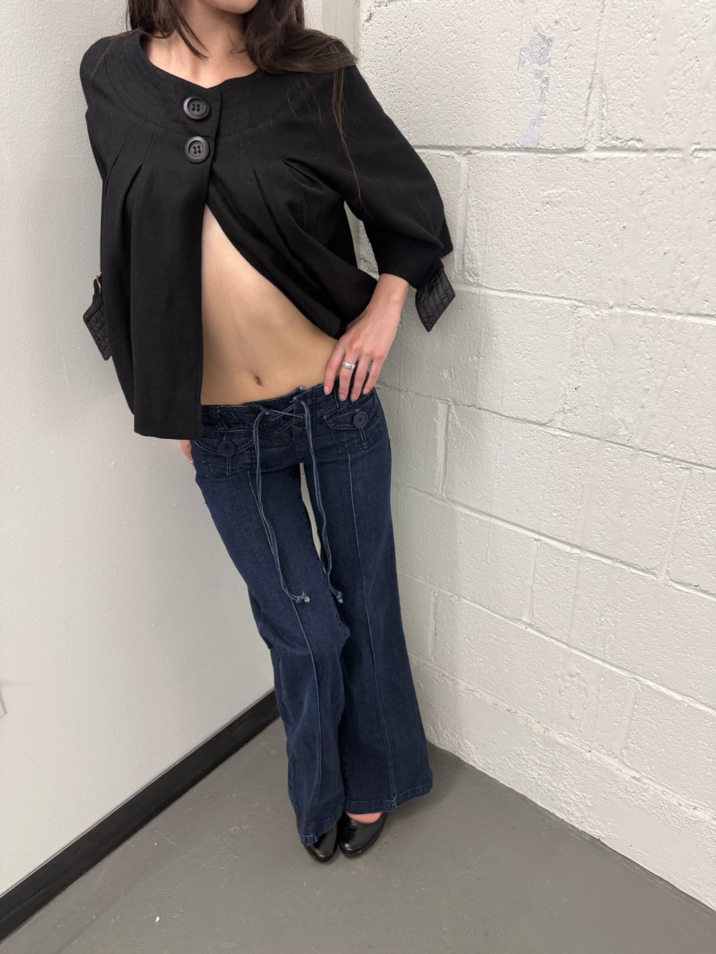 Vintage low waisted flared jeans