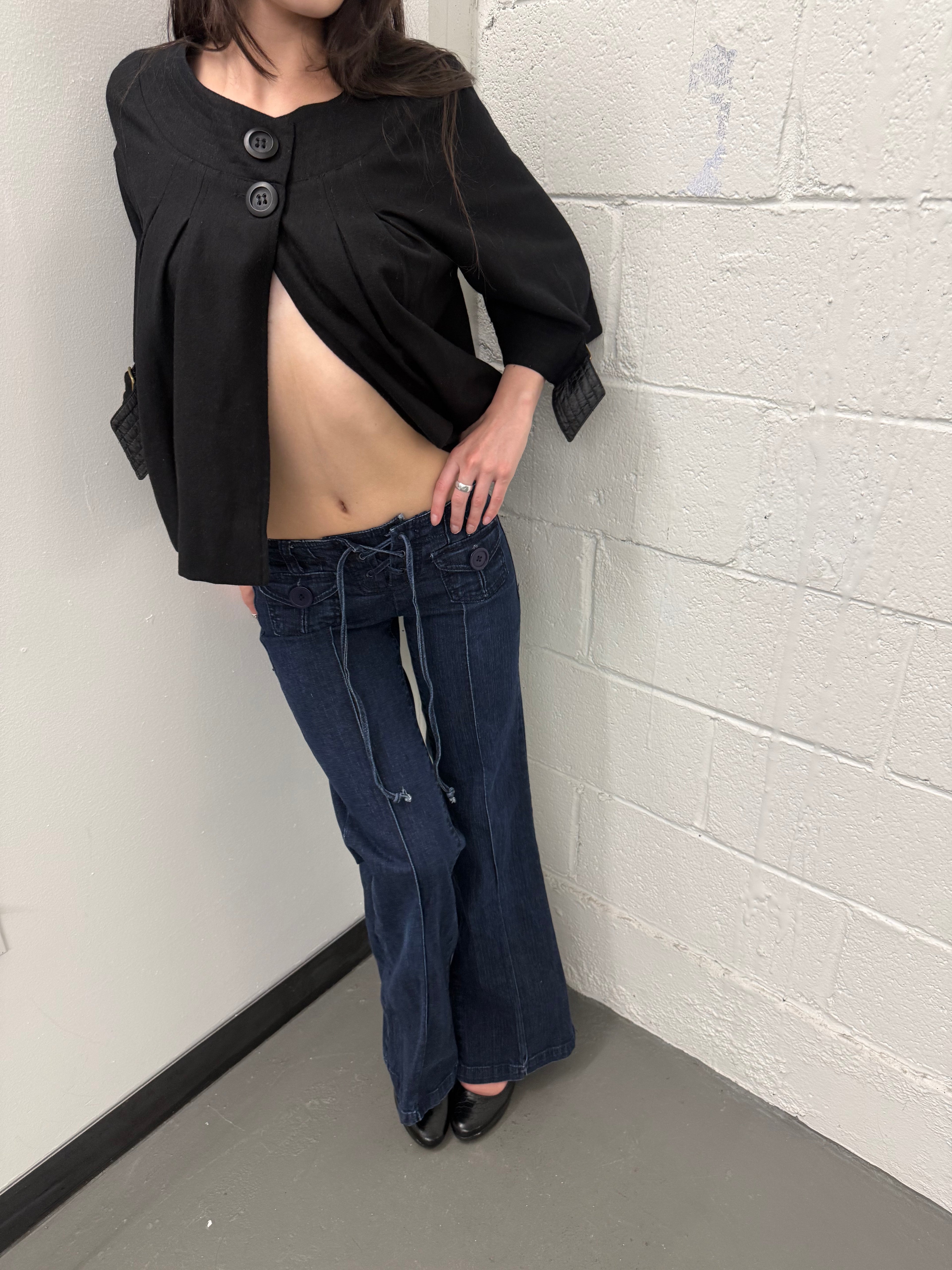 Vintage low waisted flared jeans