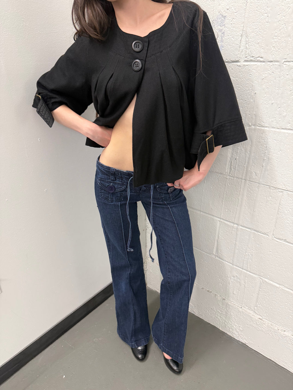Vintage low waisted flared jeans