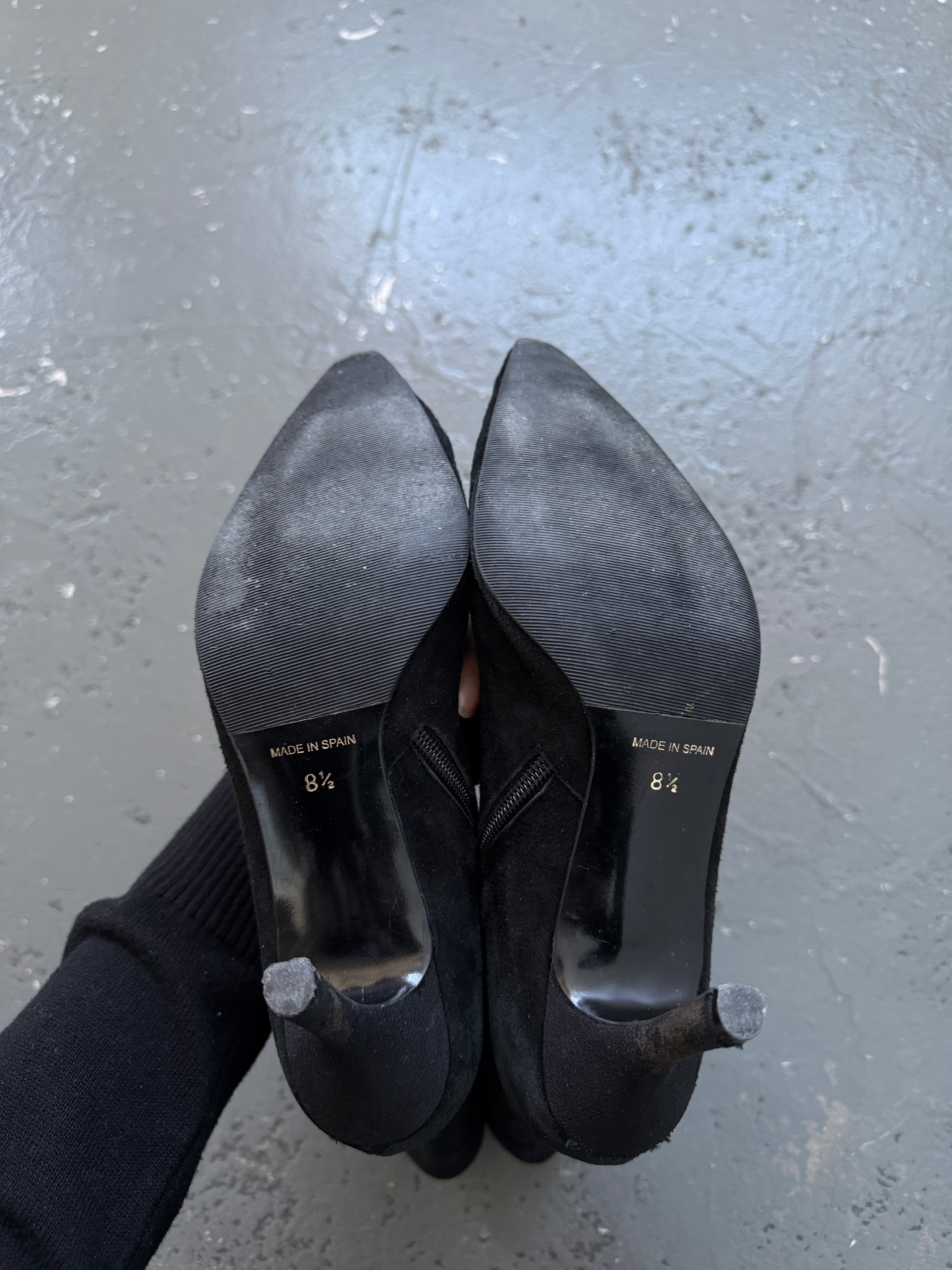 Vintage lace detail boots