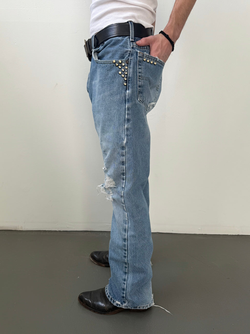 Studded Levi's 517