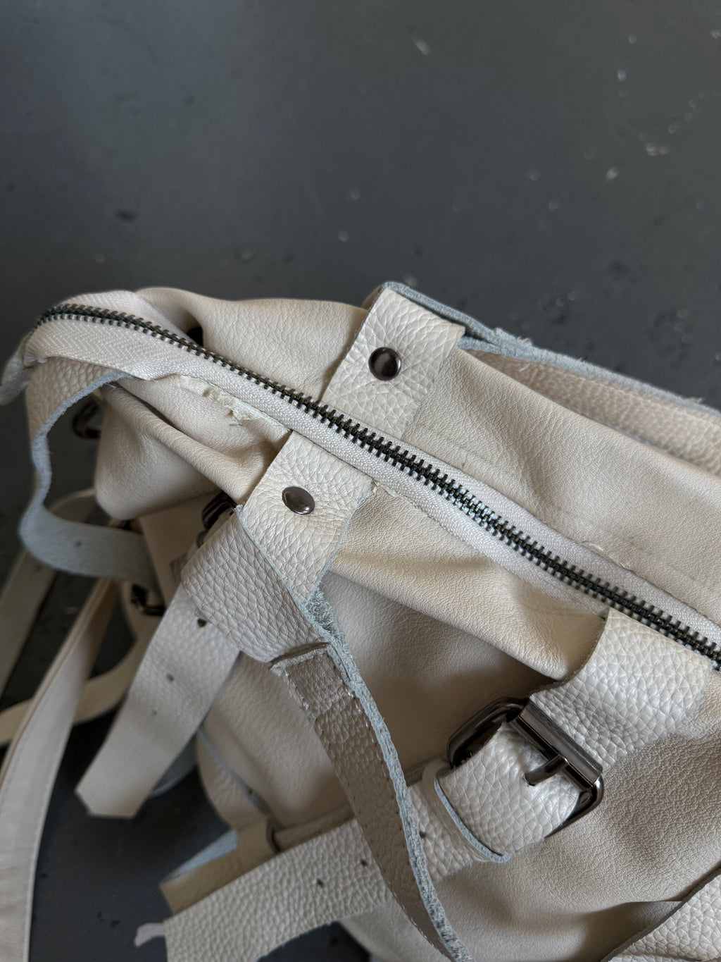 Vintage buckle 2 way bag