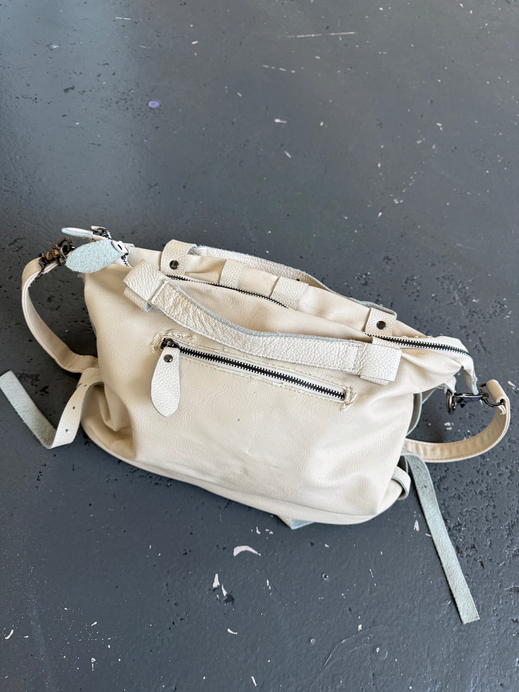 Vintage buckle 2 way bag