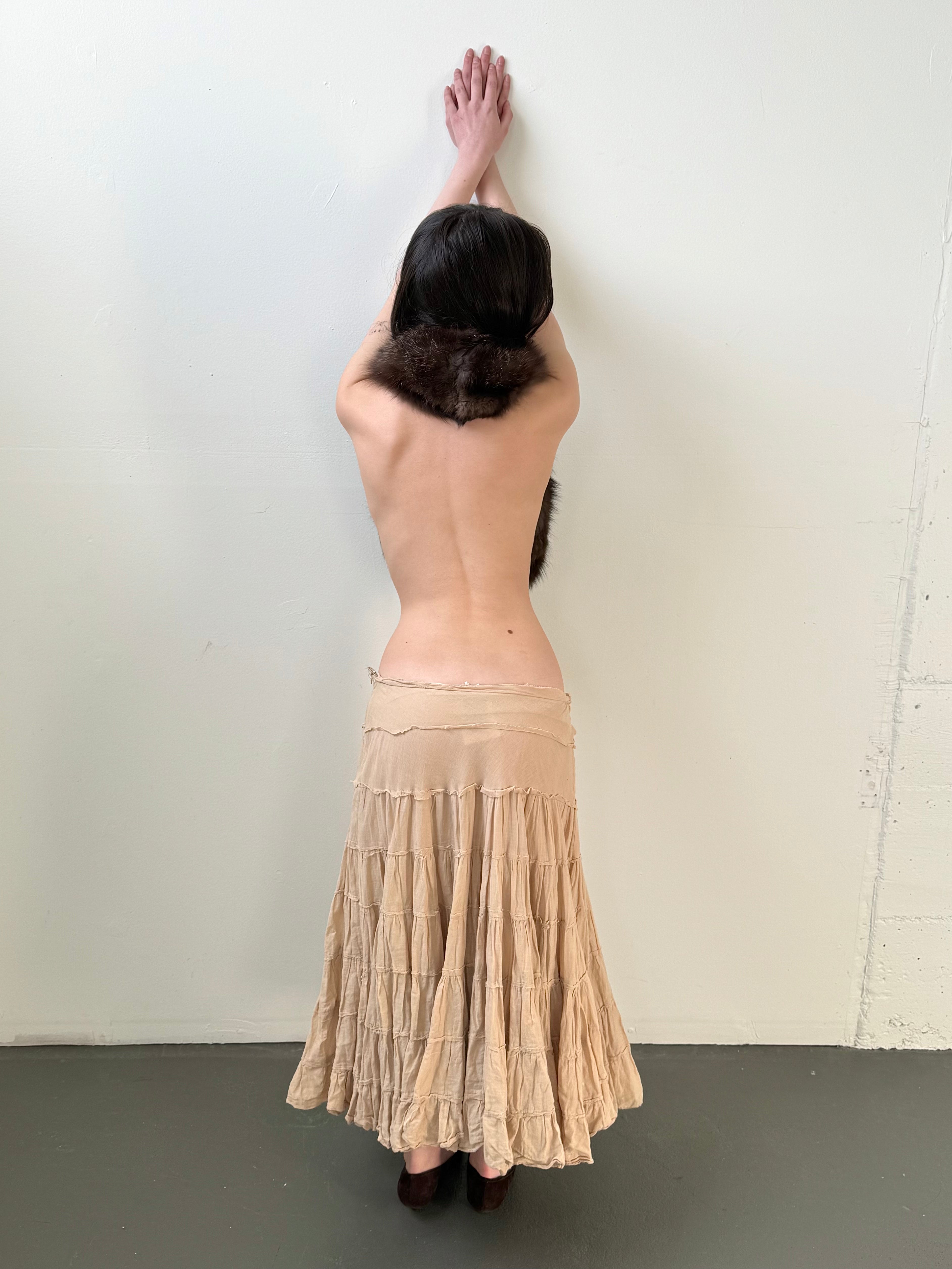 Rampage tiered maxi skirt