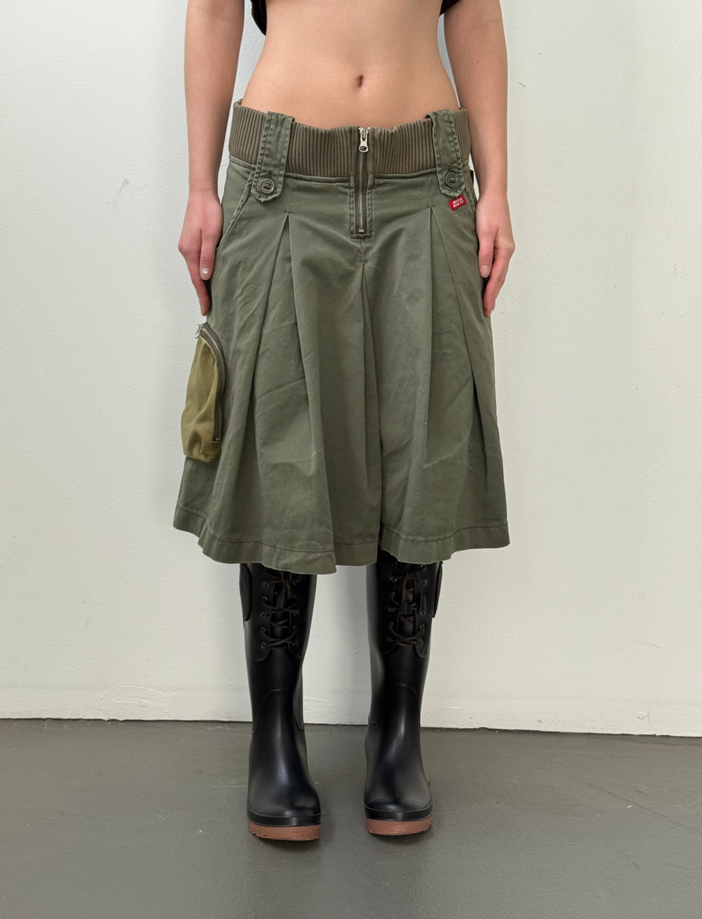 Miss Sixty military midi skirt