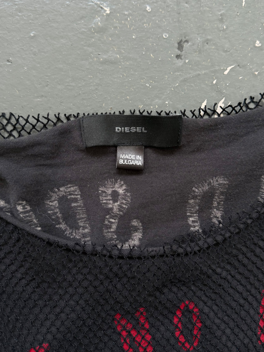 Diesel mesh maxi dress