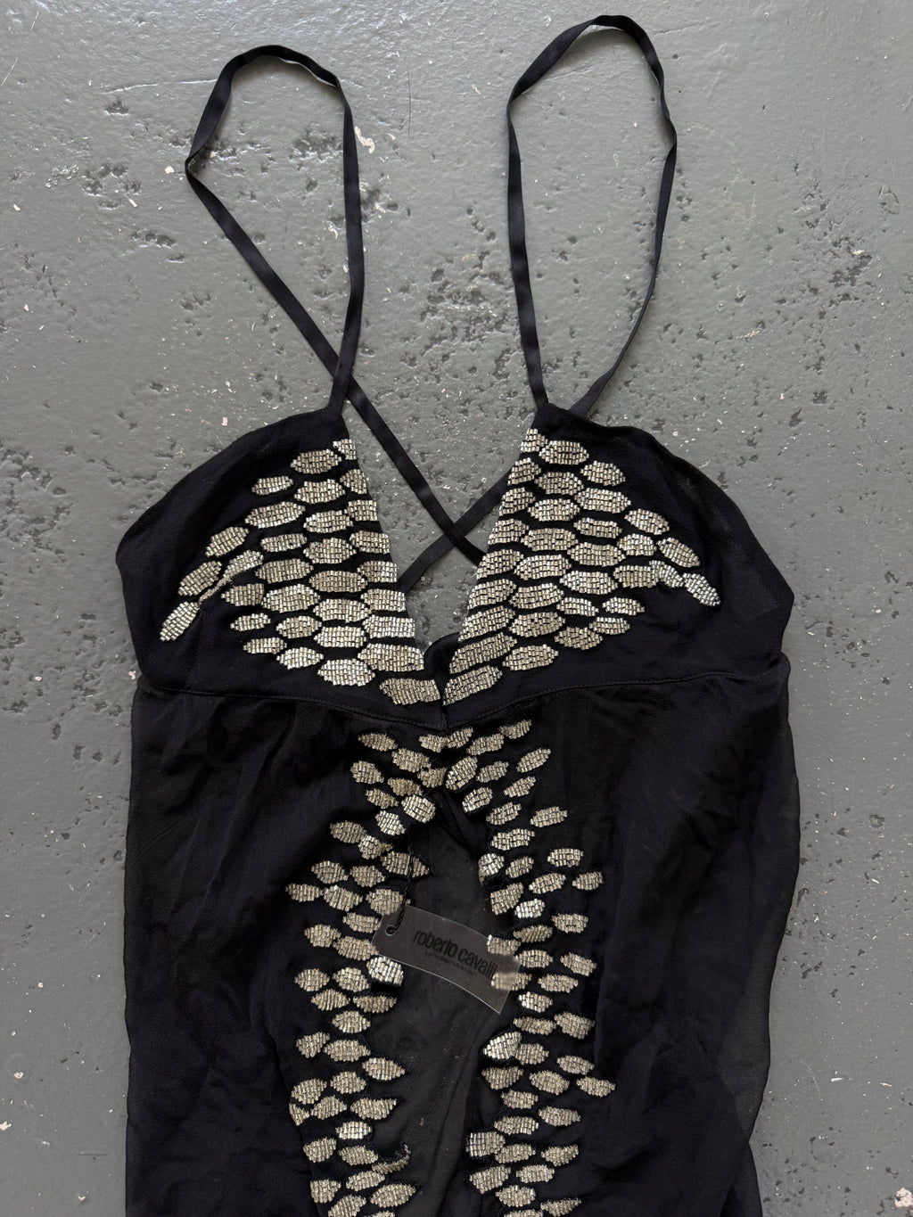Roberto Cavalli beaded top