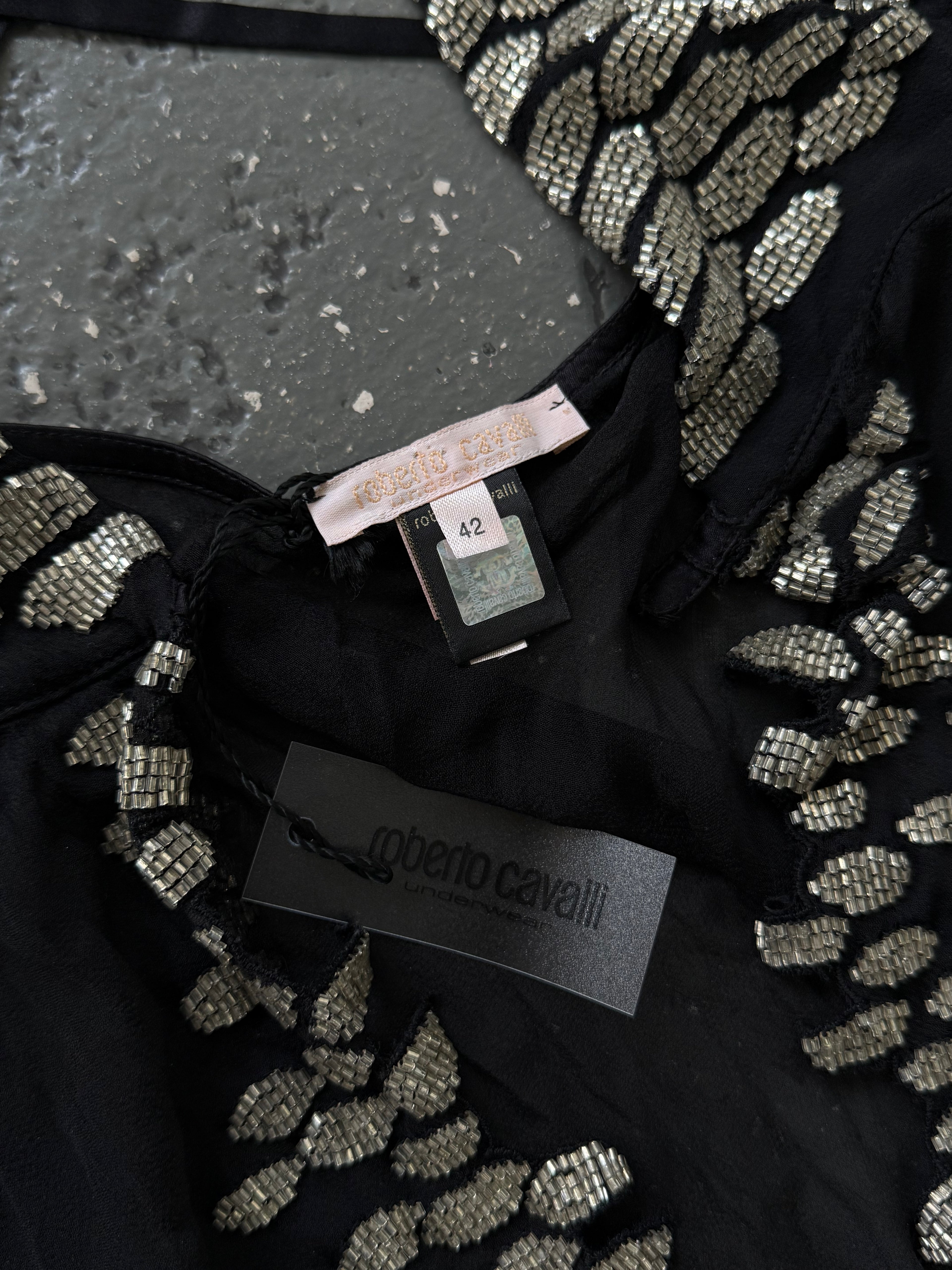 Roberto Cavalli beaded top