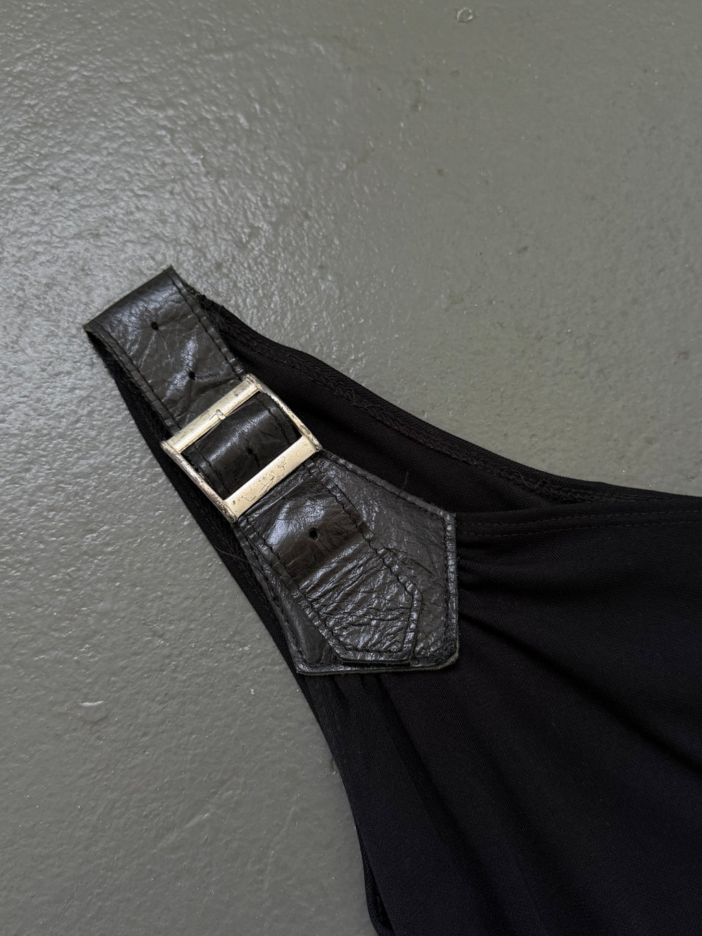 Vintage buckle strap dress