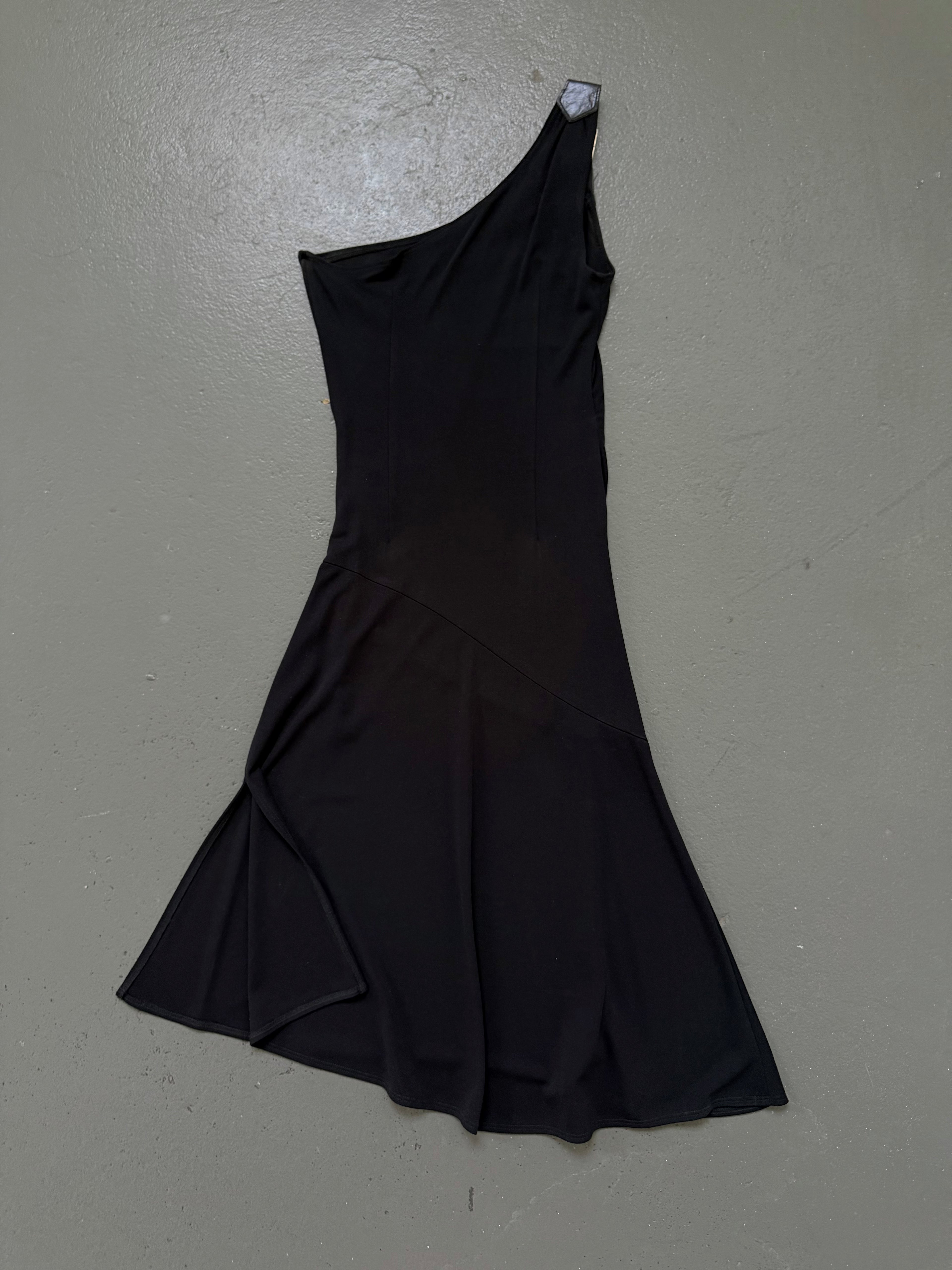 Vintage buckle strap dress