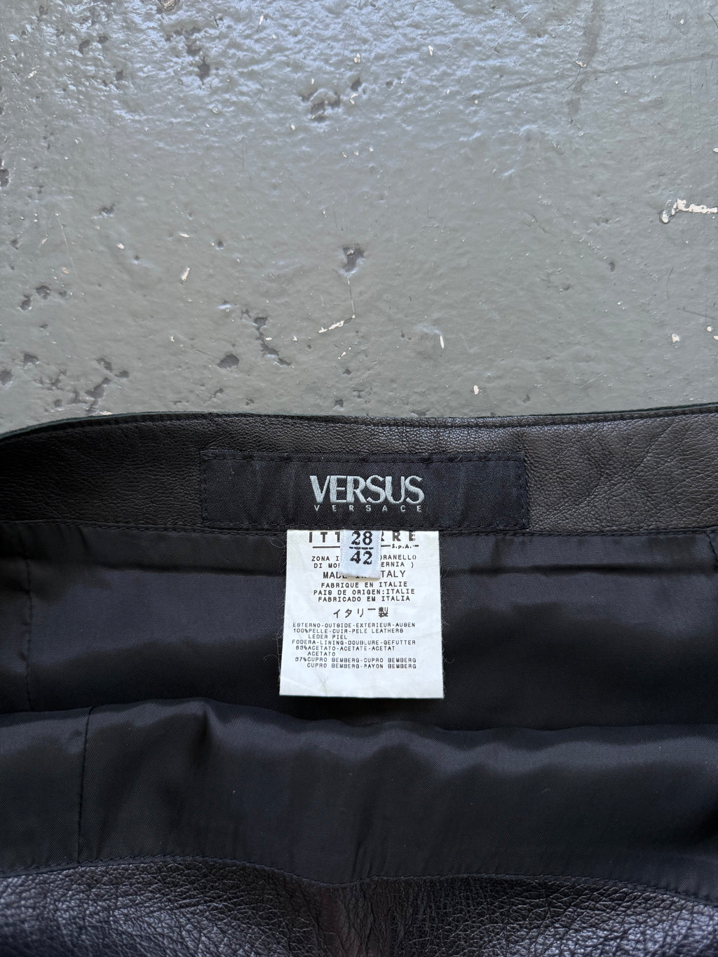 Versus Versace zipper skirt