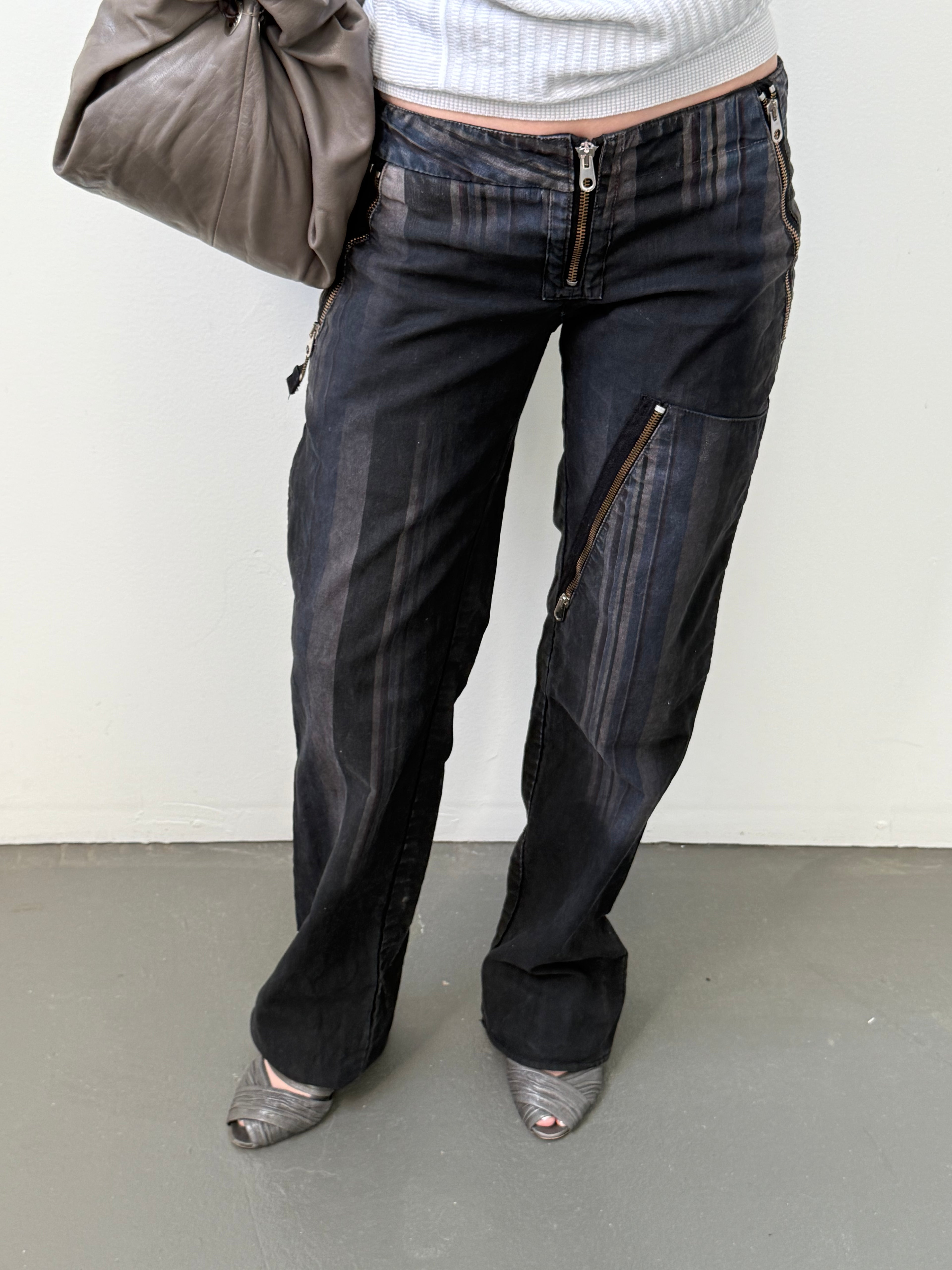 Diesel low waisted zipper pants