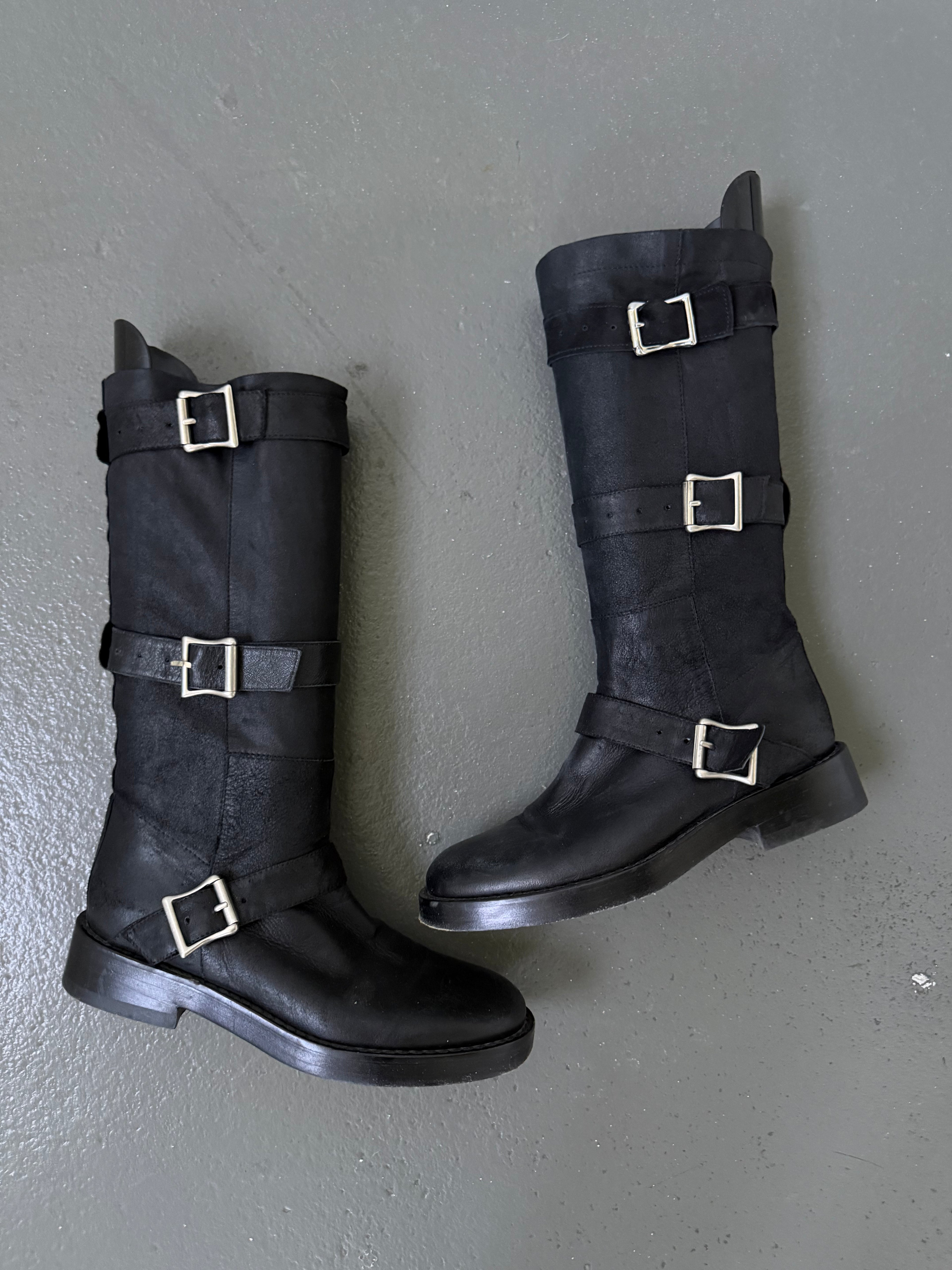 Ann Demuelemeester buckle boots