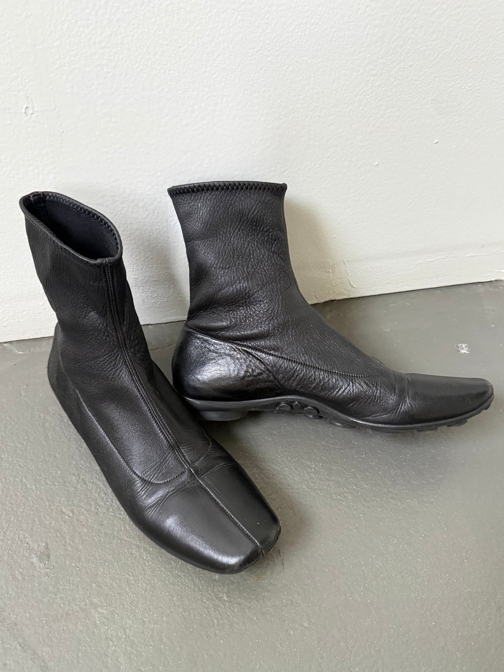 Prada bubble sole sock boot shoes