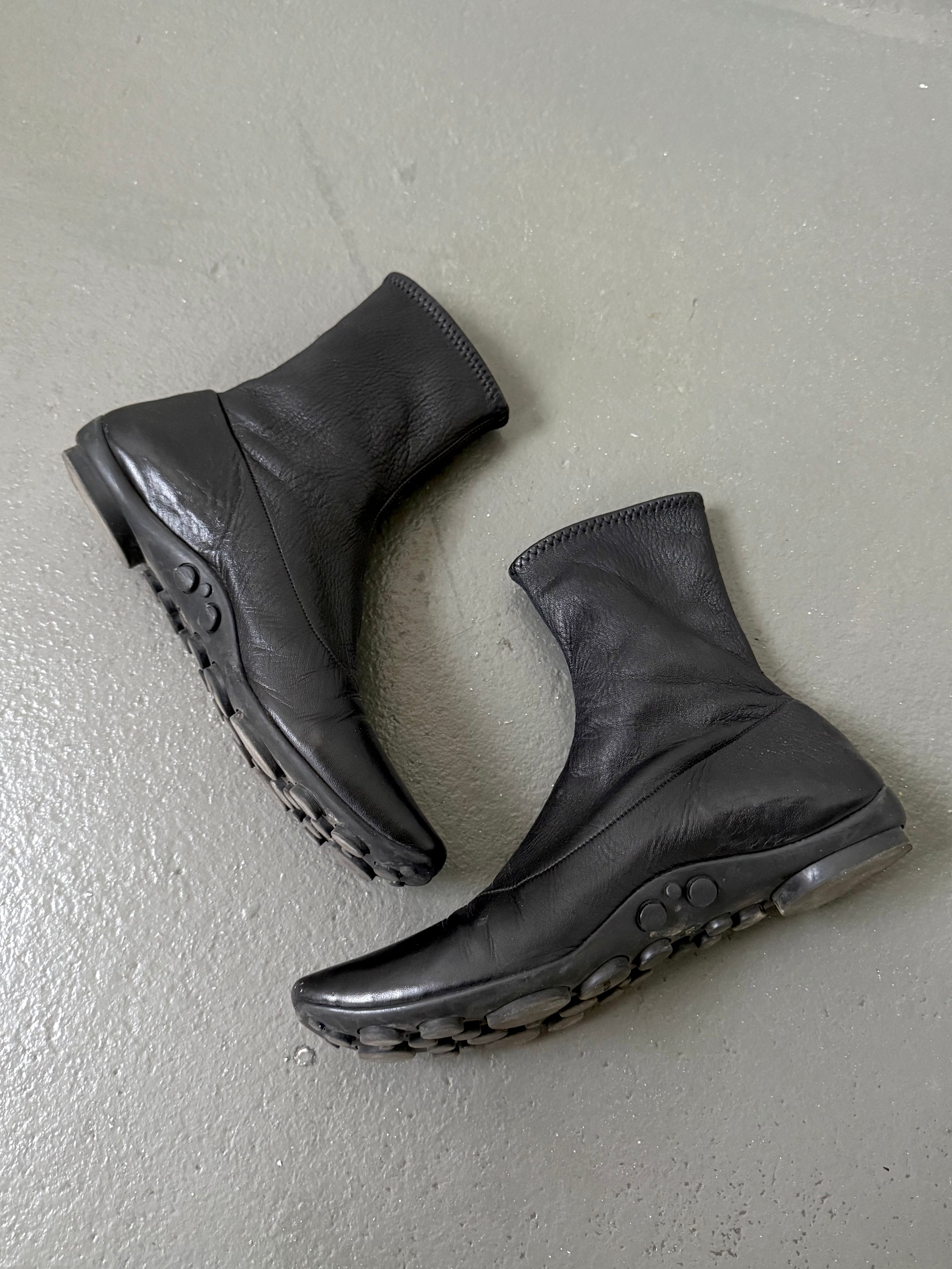 Prada bubble sole sock boot shoes