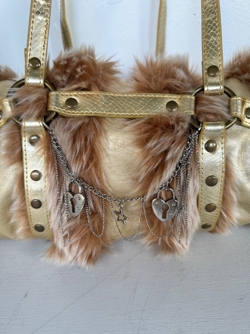 Vintage faux fur bag