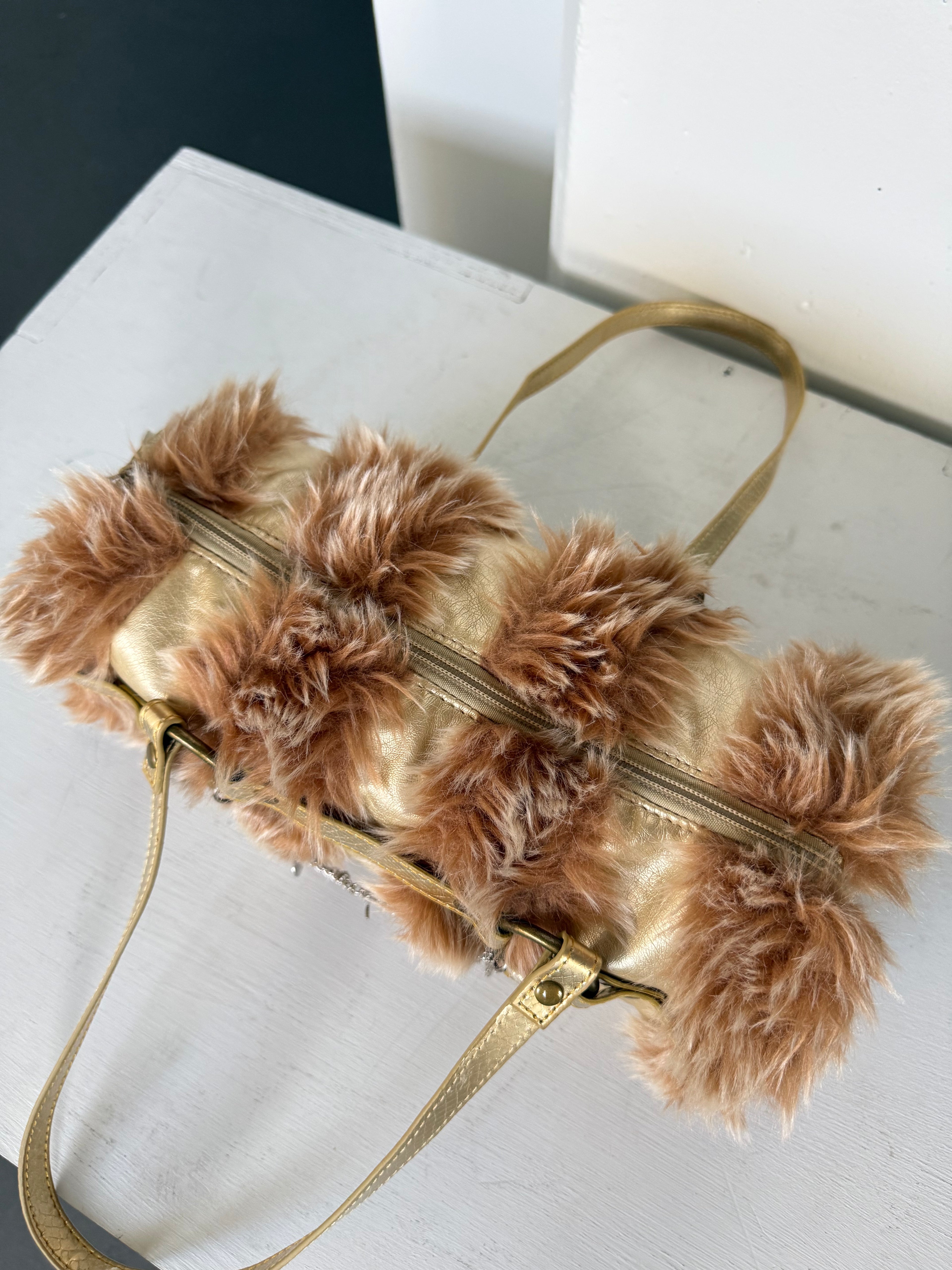 Vintage faux fur bag